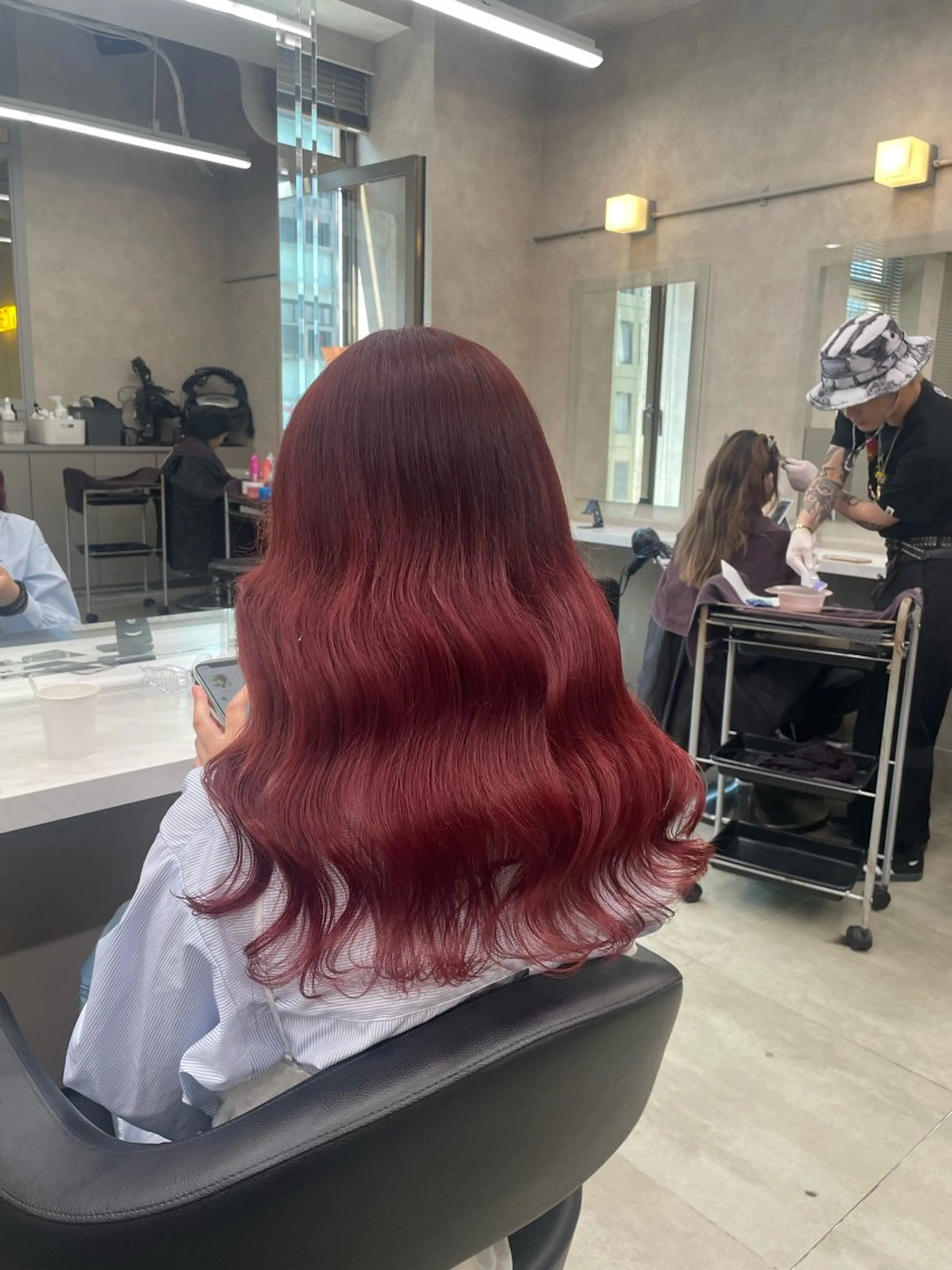 ロング カラー ヘアアレンジ ヘアカラー トリートメント ヘアセット 💗横浜美容室 💗HARUNAのヘアスタイル