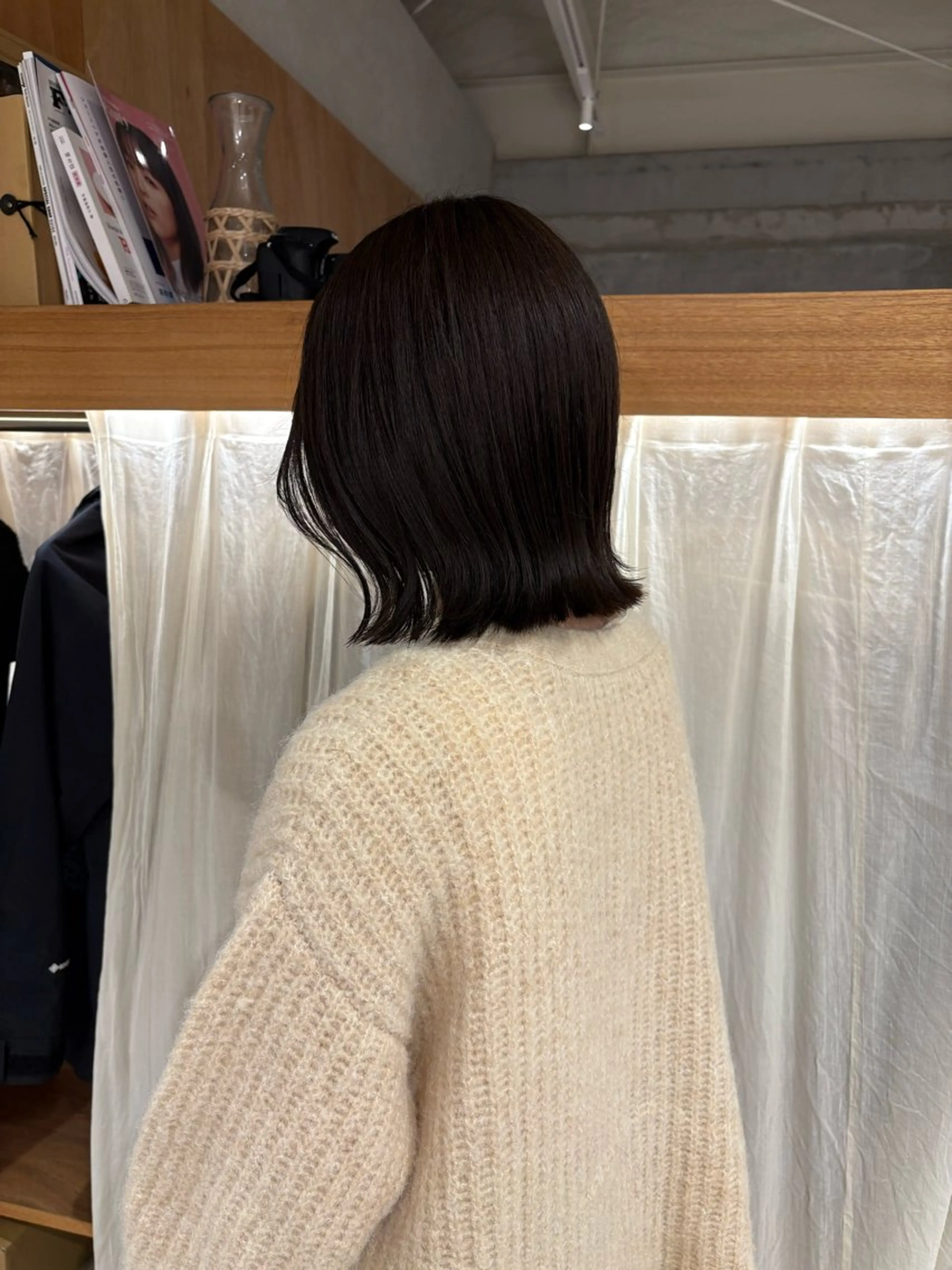 ミディアム カラー カット ヘアカラー トリートメント runru /muku.のヘアスタイル