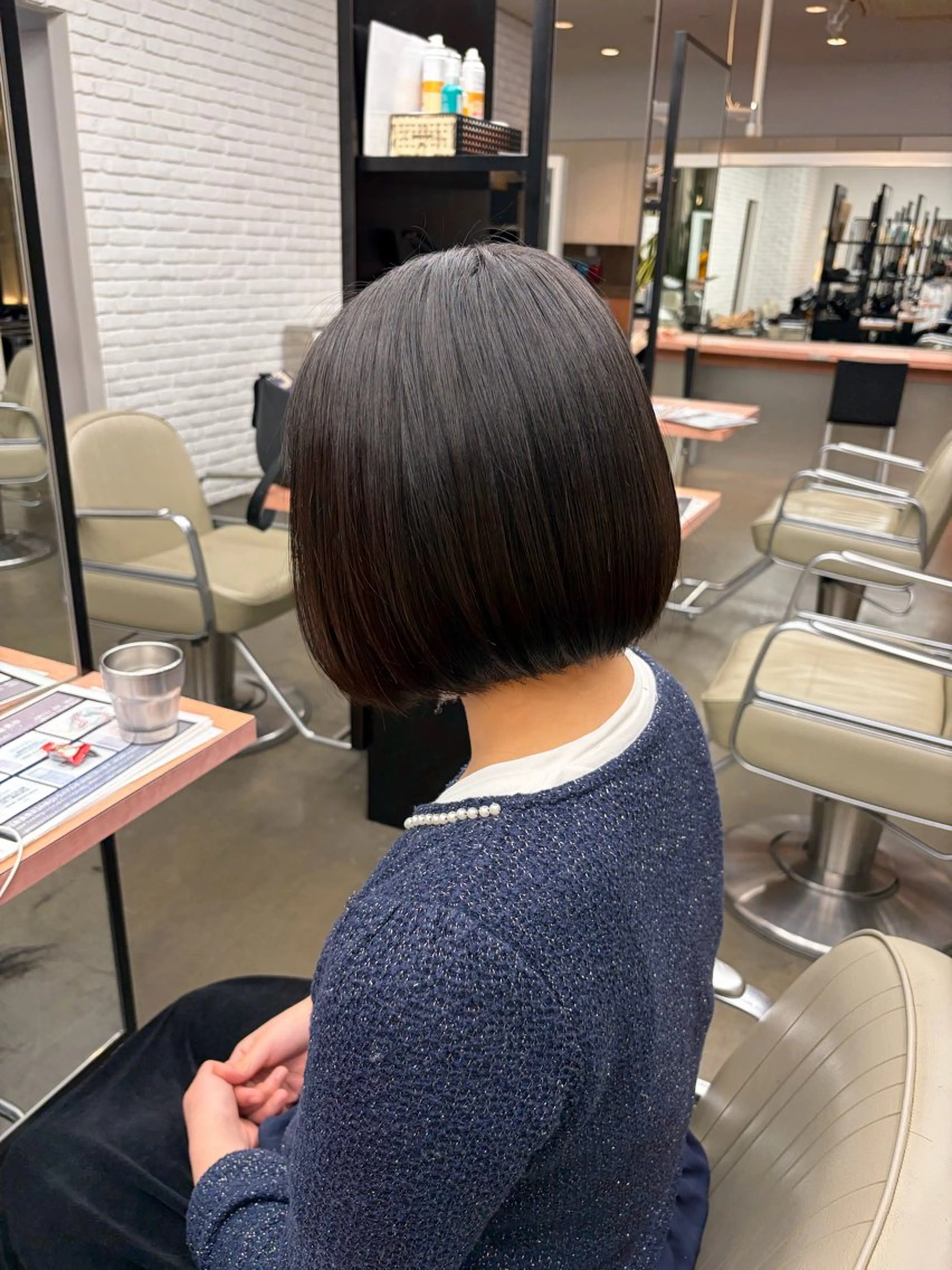 ショート ボブ DIFINOaoyama所属・🎧ayaka/ボブ /透明感カラー🩵のヘアスタイル