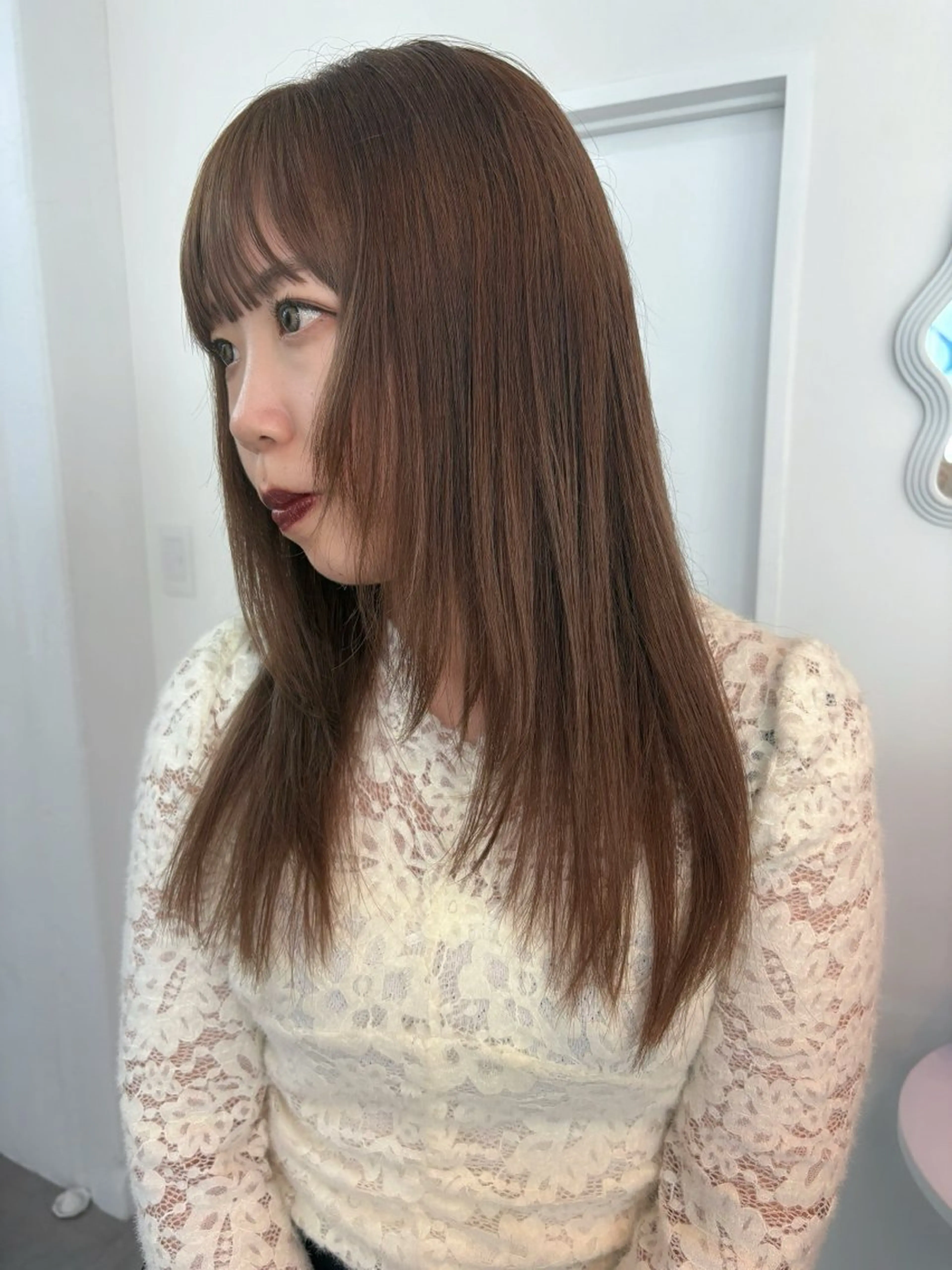 セミロング カラー カット ヘアカラー ichika/福岡 /透明感カラー🤎のヘアスタイル