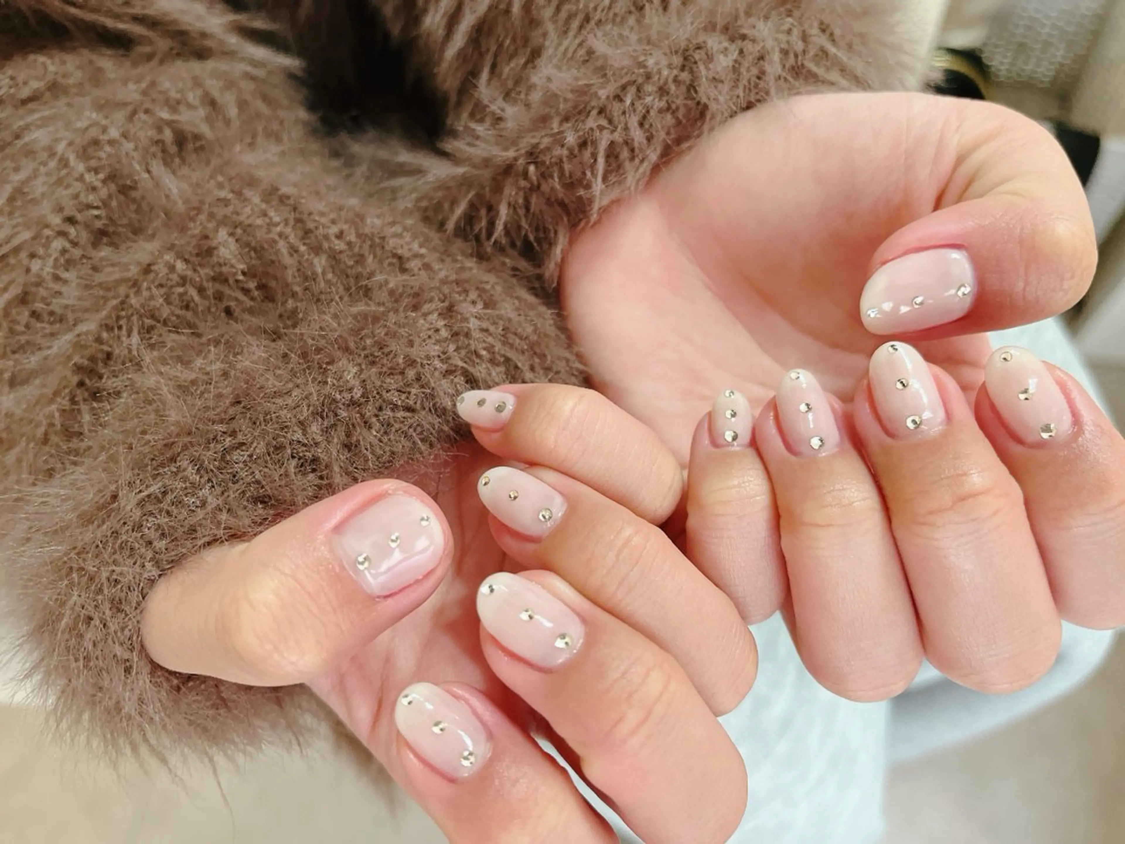 ネイル ジェルネイル 韓国ネイル パラジェル シンプルネイル 春ネイル kikinail 溝の口のネイルデザイン