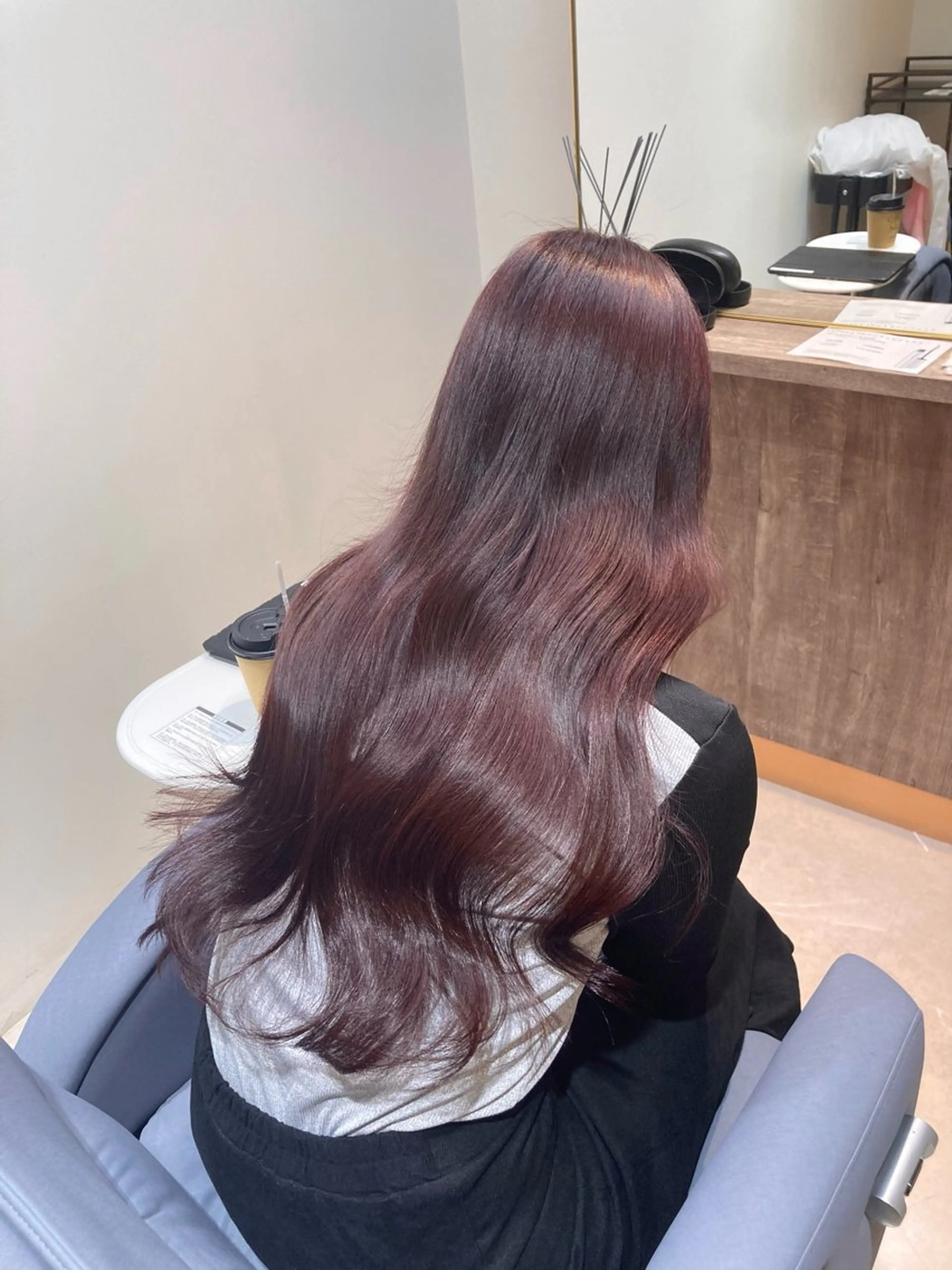 ブリーチなしWカラー🍒 《 プチトリートメント付き 》の写真