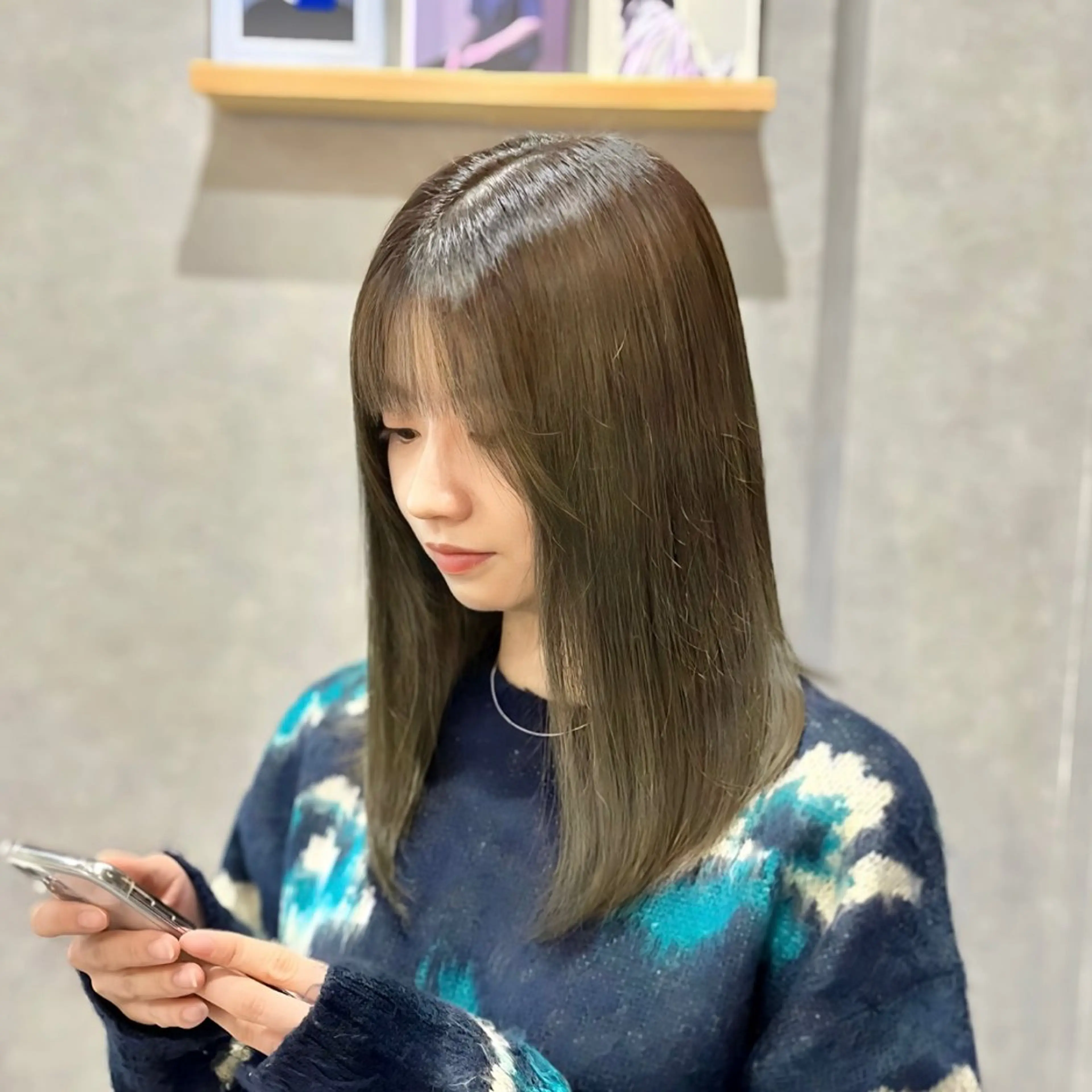 セミロング 【レイヤー×透明感 カラー】mayaのヘアスタイル