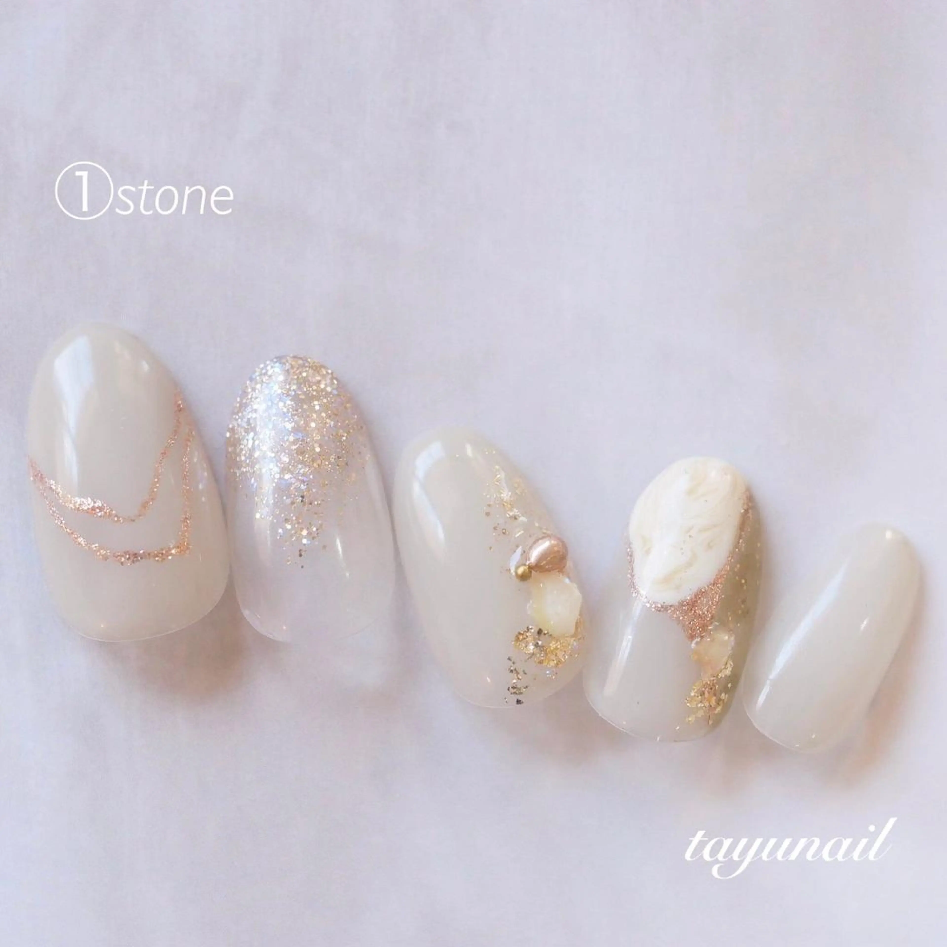 ネイル アートネイル ブルー ジェルネイル ラメ(グリッター) ワンカラーネイル ネイルサロン 【たゆnail】のネイルデザイン