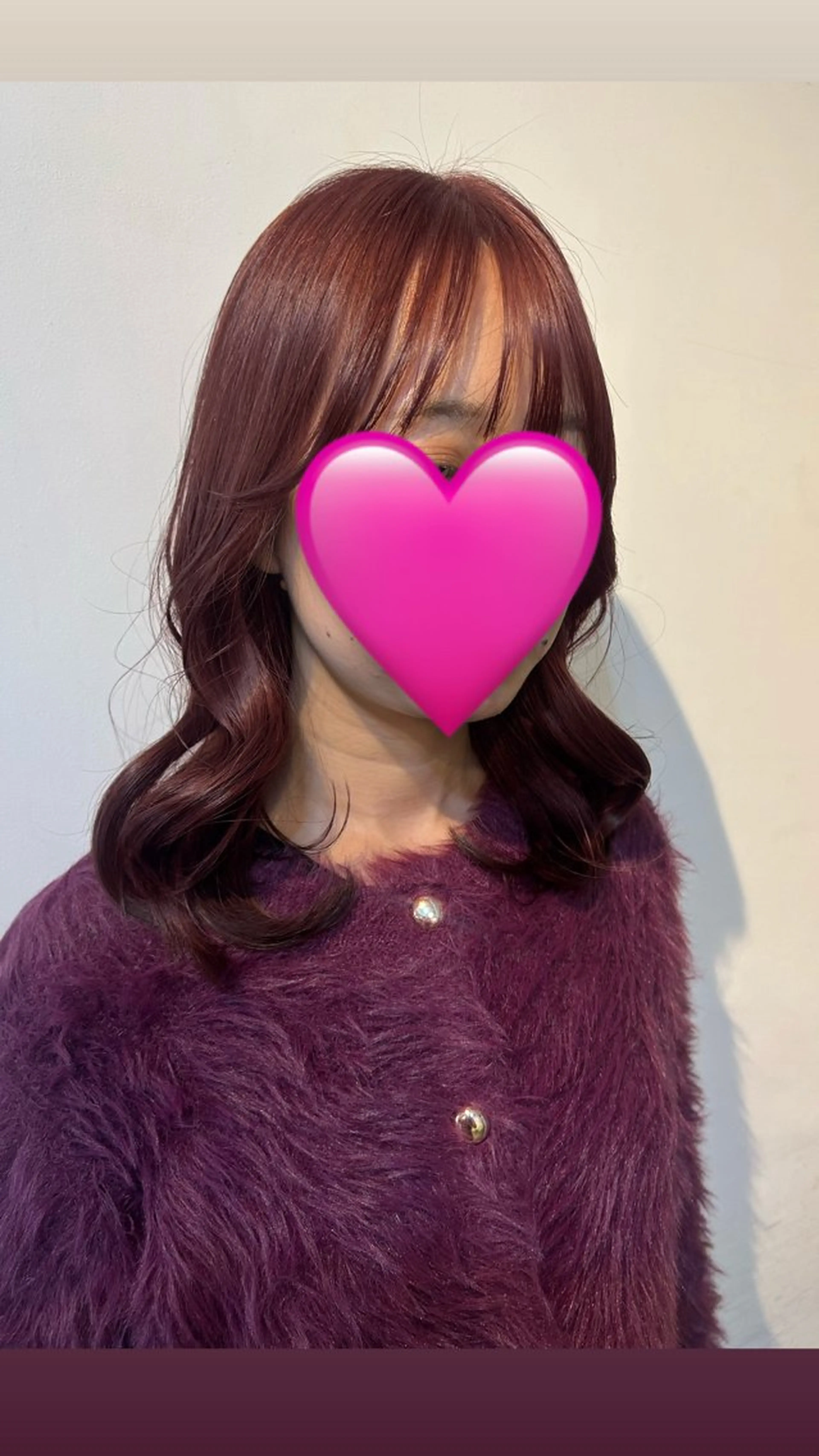 ミディアム カット ヘアカラー ✂韓国レイヤー 🦋みやび🪽のヘアスタイル