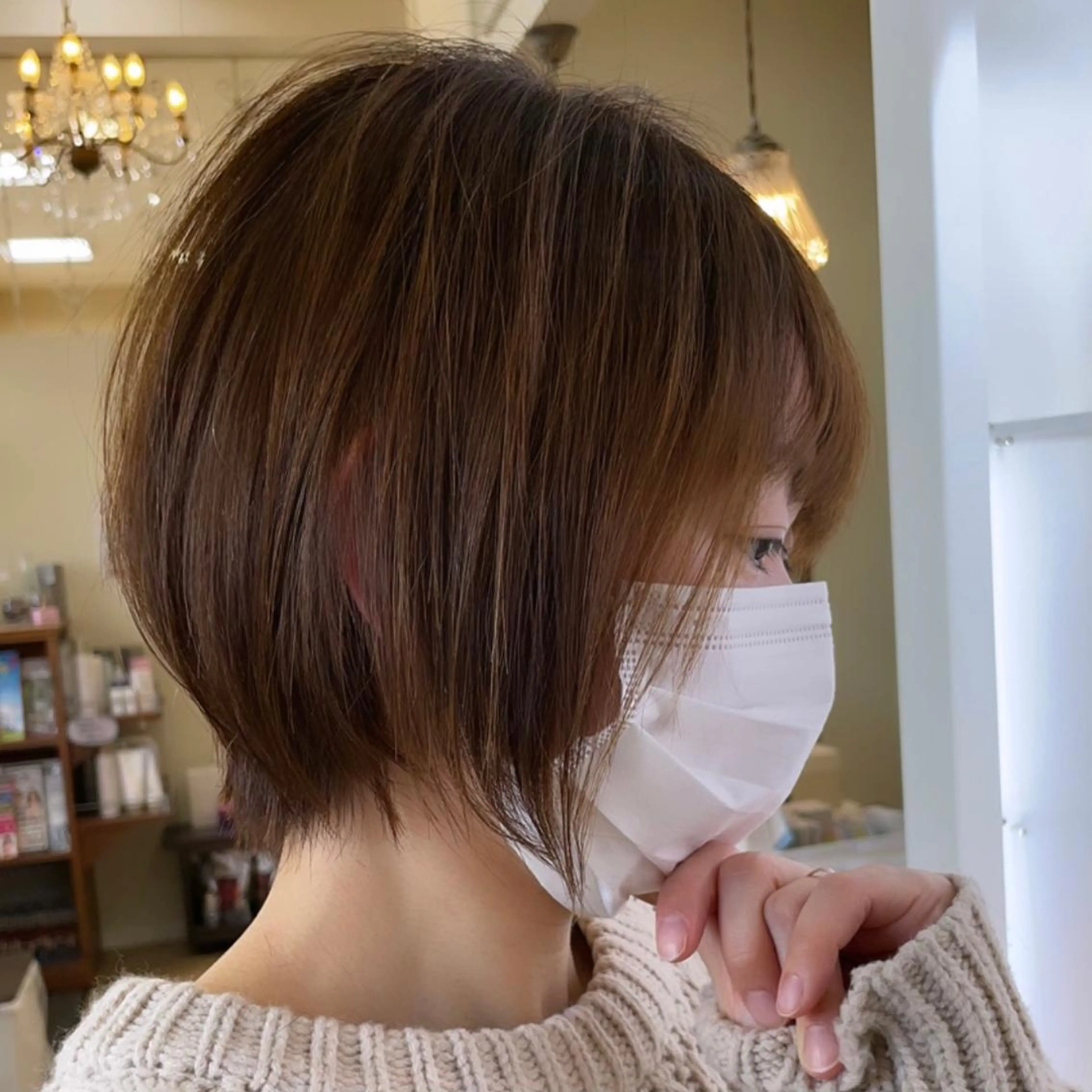 ショート カラー パーマ ブリーチ ケアブリーチ ダブルカラー ハイライトカラー ハイライト Gain KAKKY 名古屋/池下駅3分のヘアスタイル