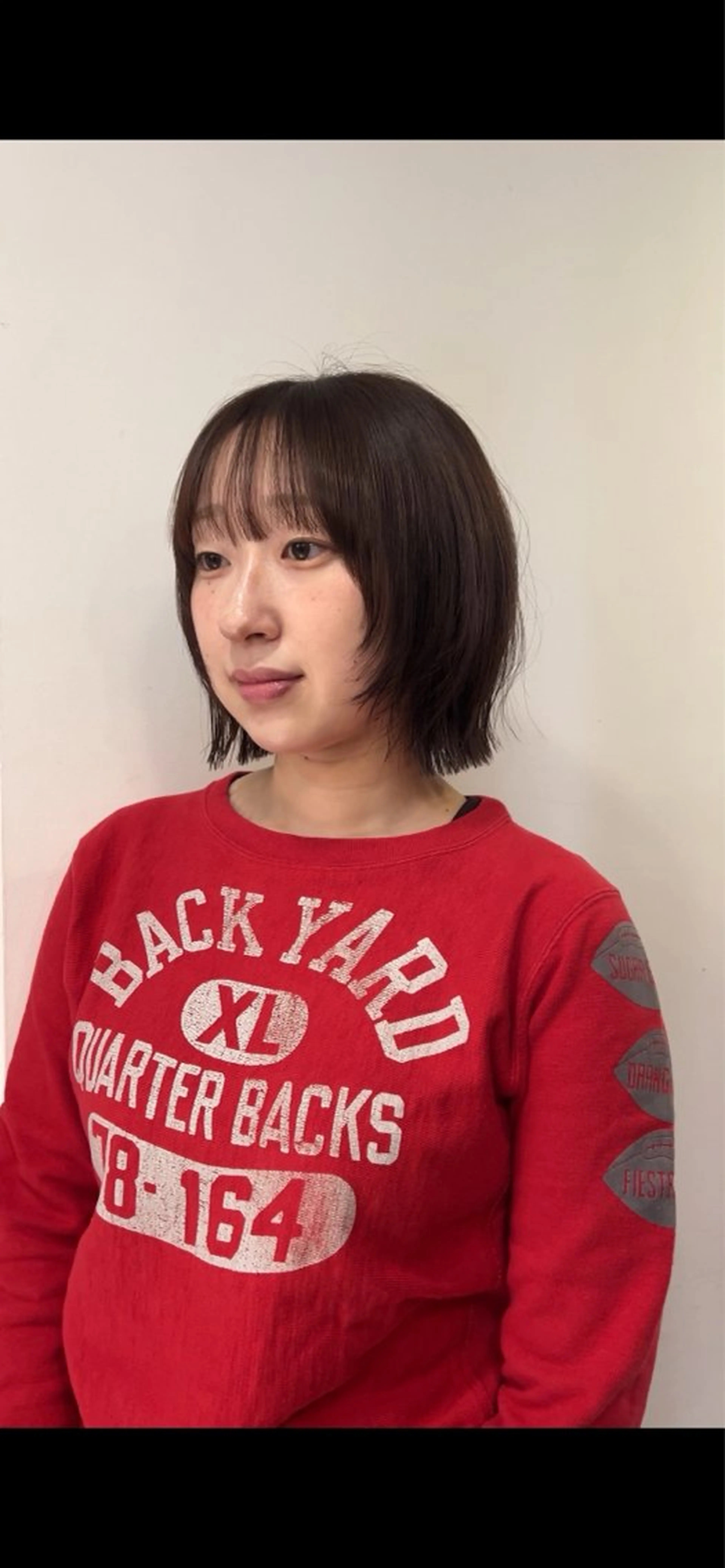 ミディアム ボブレイヤー ボブ 顔周りカット レイヤーカット sana🤍ボブ ベージュ🤍のヘアスタイル