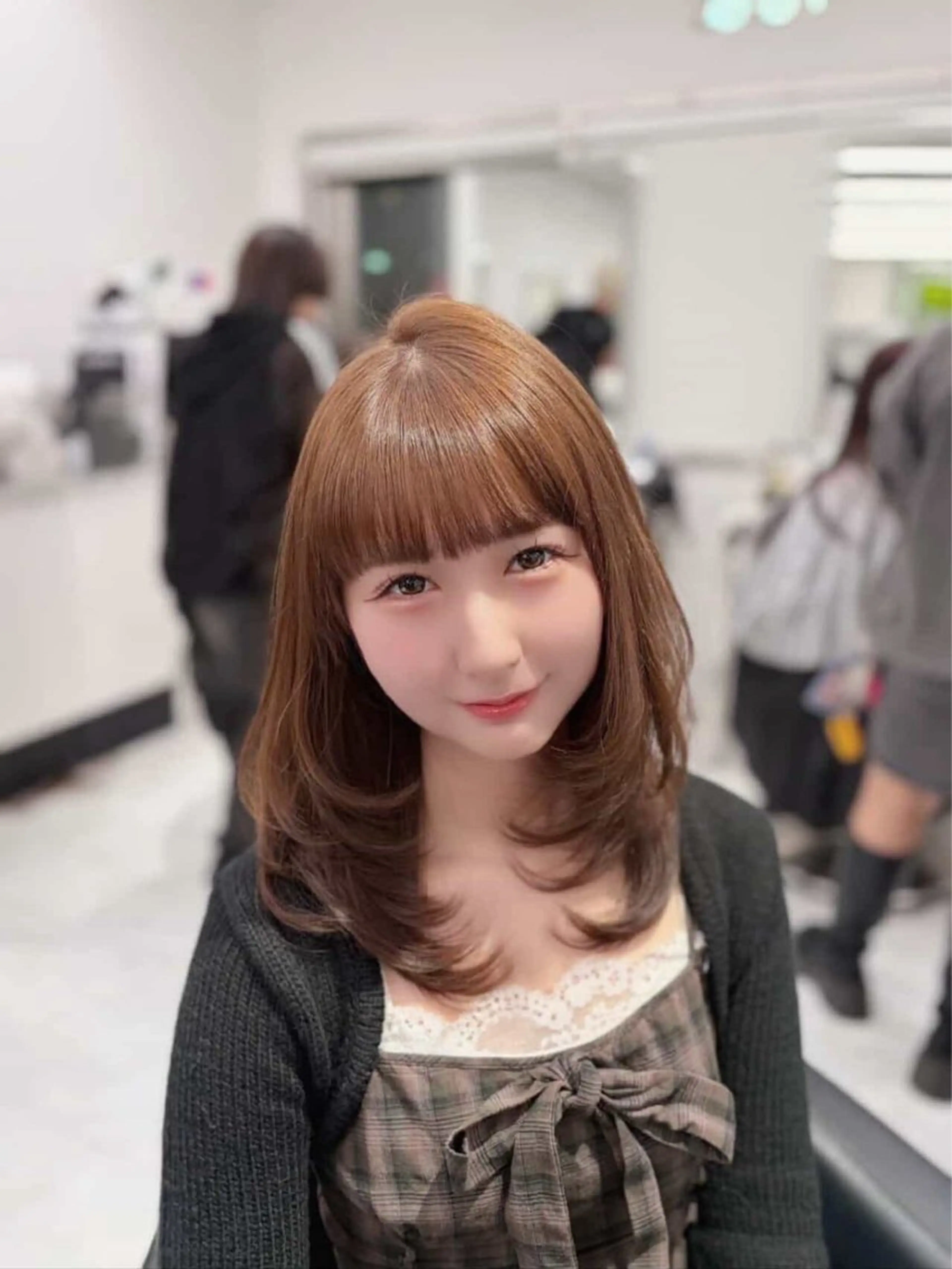 ミディアム カット ヘアカラー 💖海外girl💖 レイヤー/MEARIのヘアスタイル