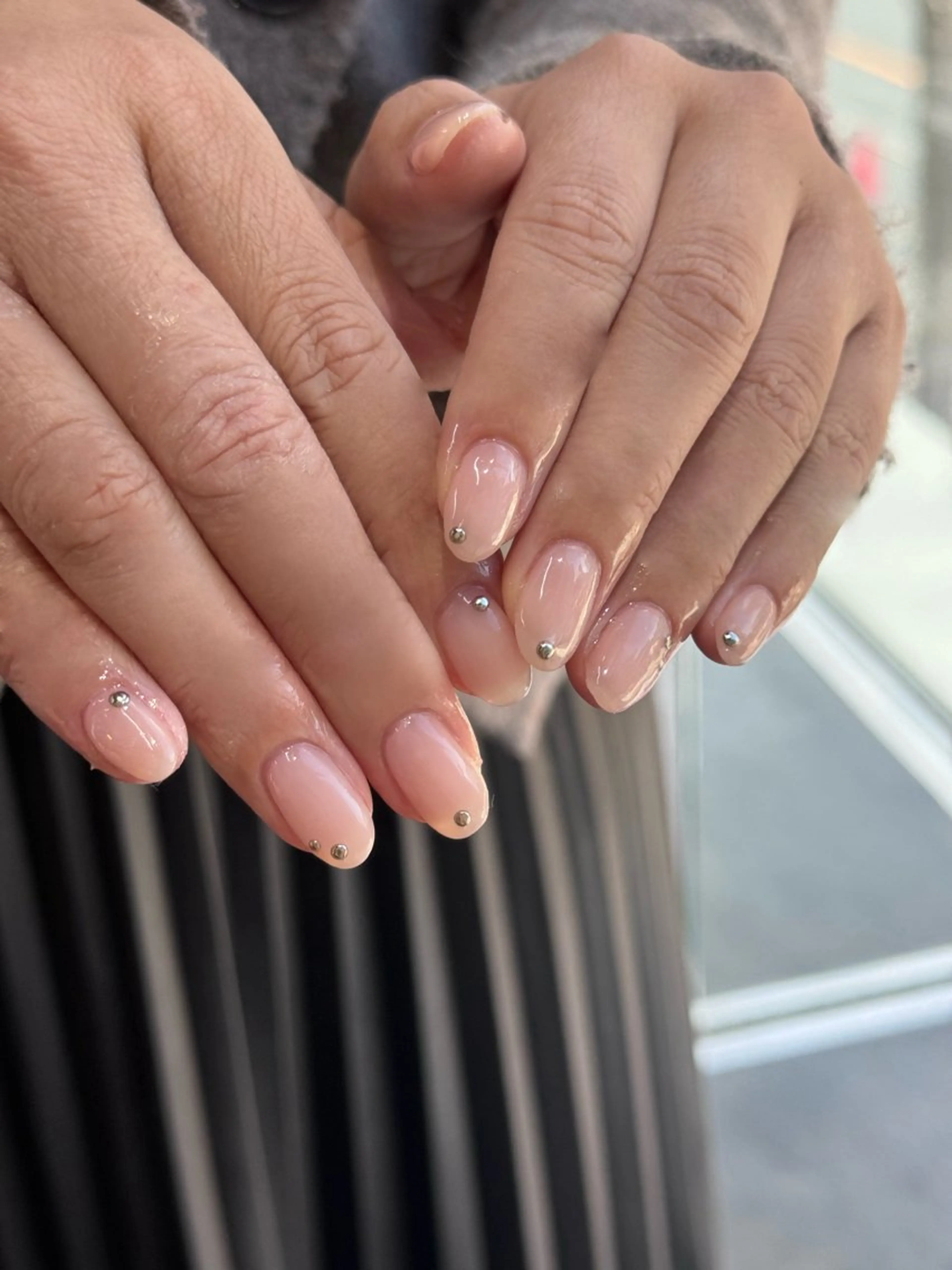 ネイル フレンチネイル マグネットネイル メンズネイル ニュアンスネイル ワンカラーネイル ハンドネイル GRANDE大須 Cecil💜のネイルデザイン