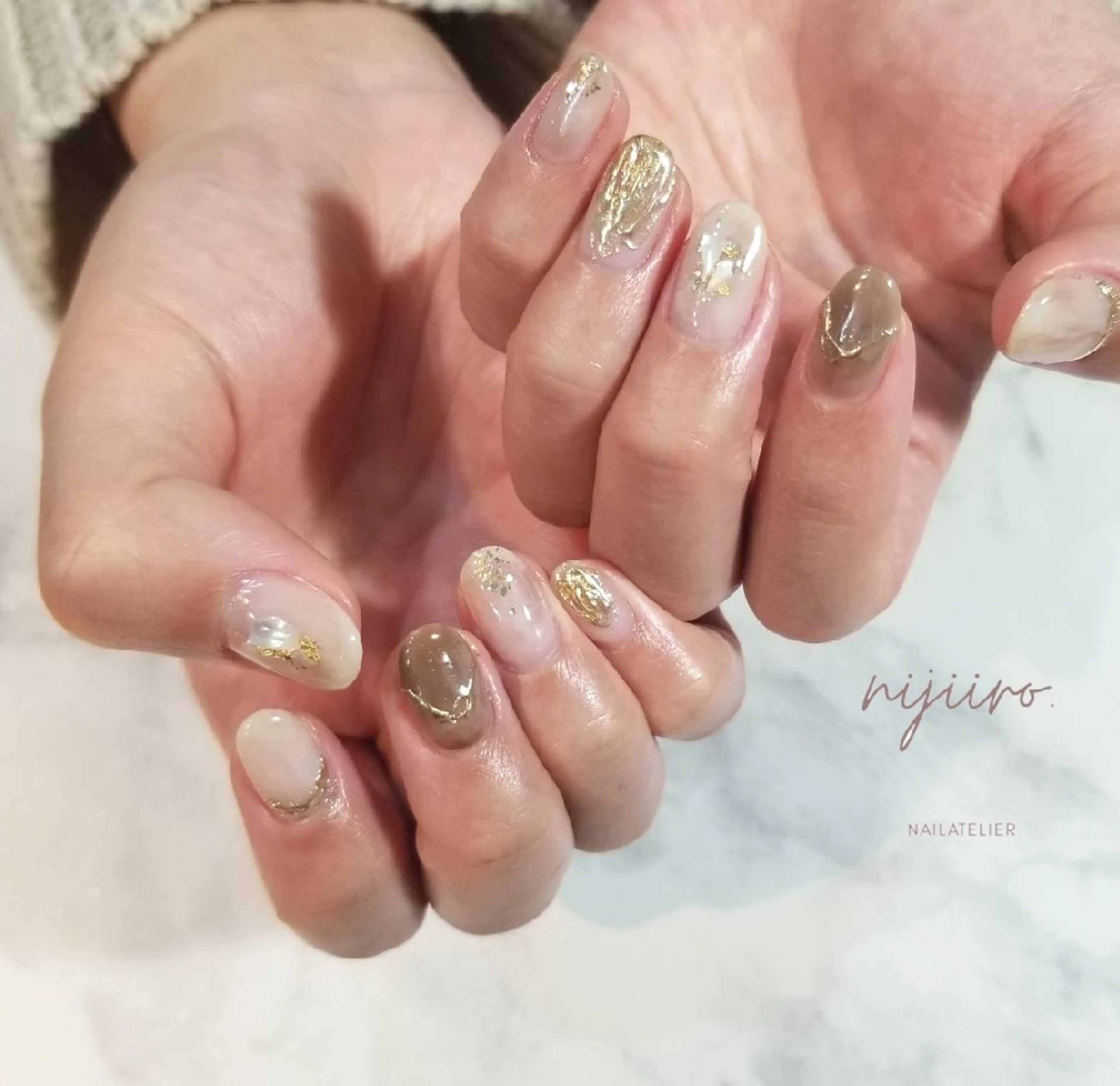 ネイル ハンドネイル nijiiro🌈 サトウのネイルデザイン