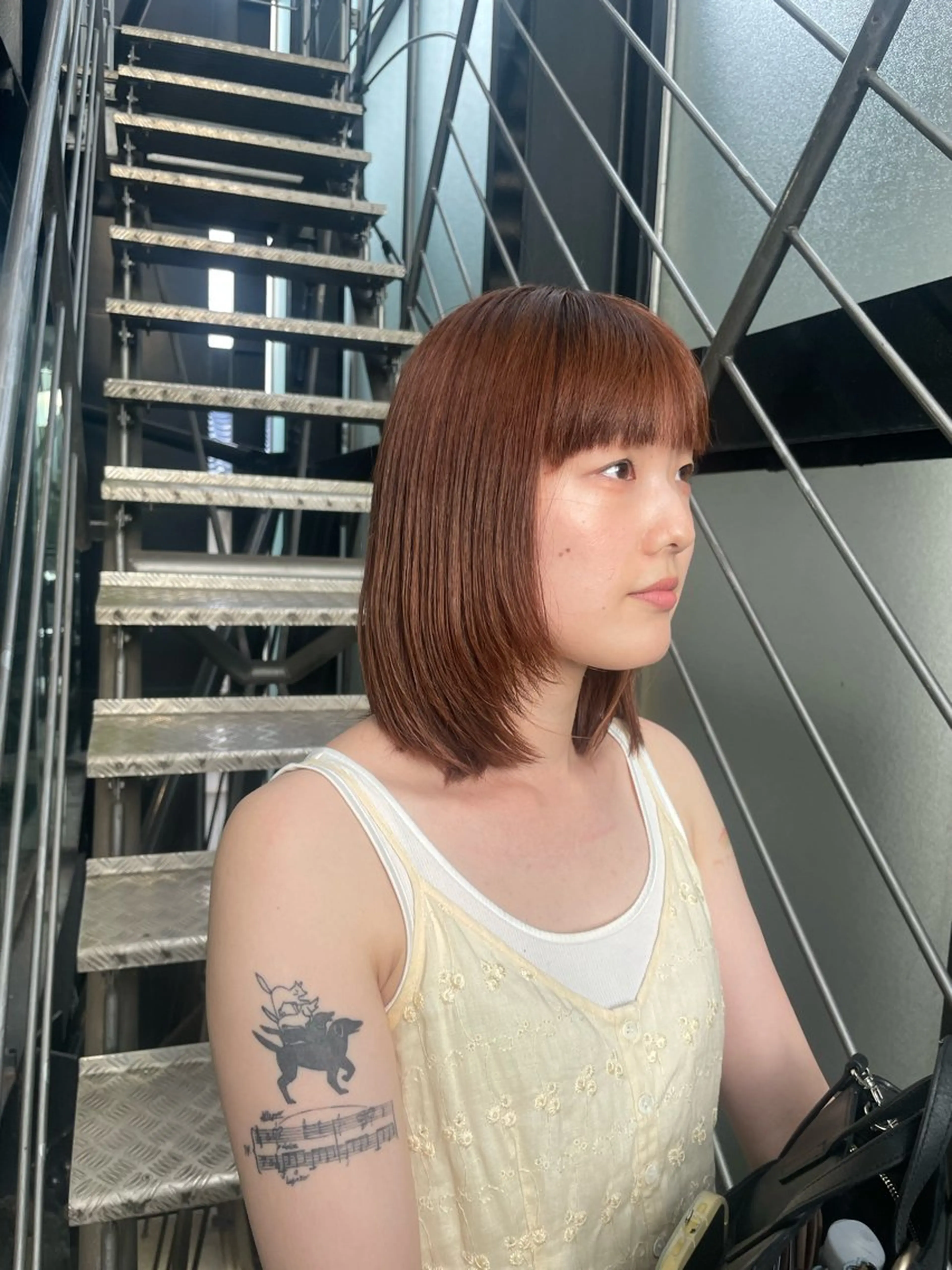 ミディアム オレンジブラウン ナチュラルカラー/ shungoのヘアスタイル