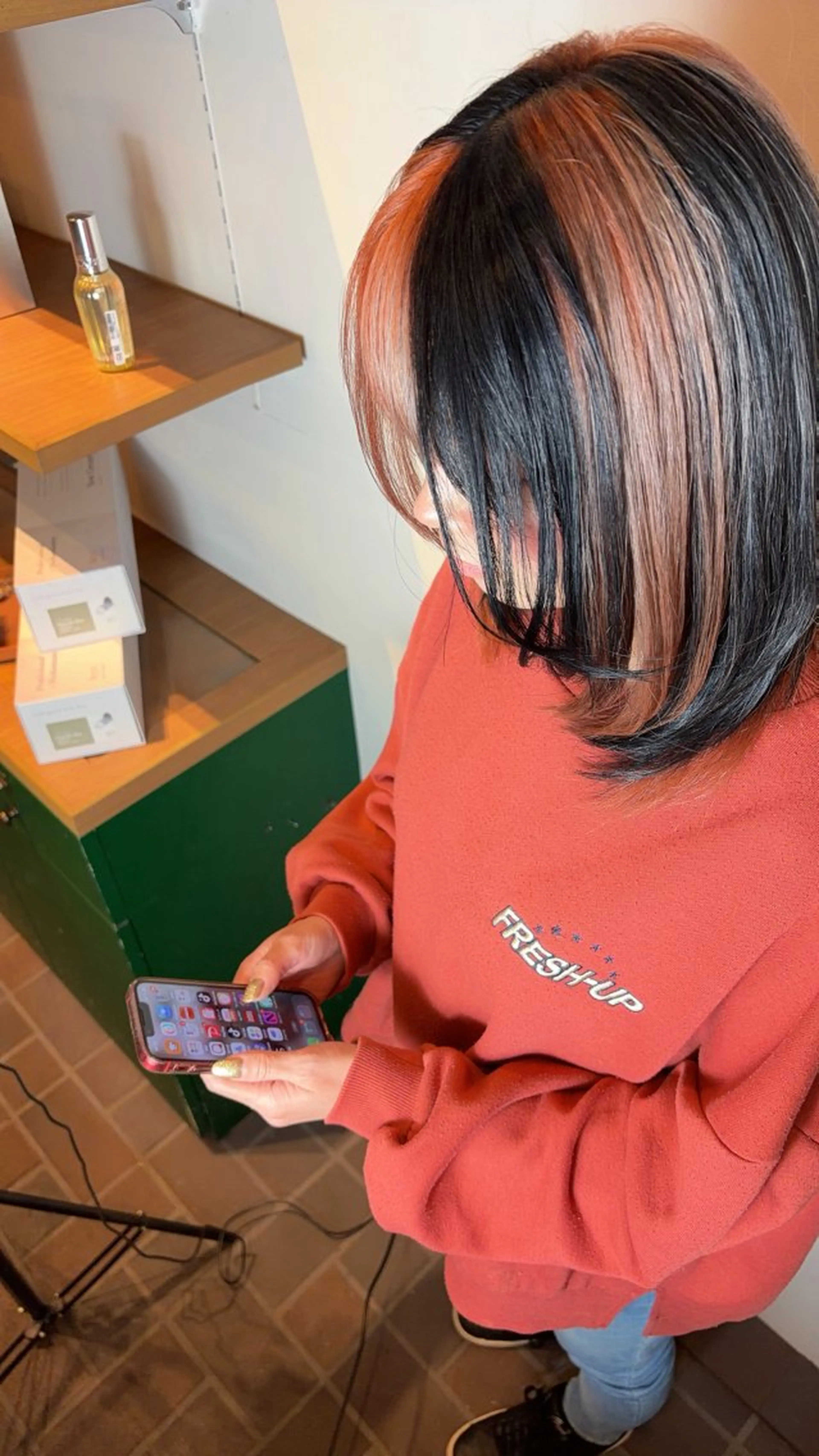 カラー デザインカラー ふくむら ゆうかのヘアスタイル