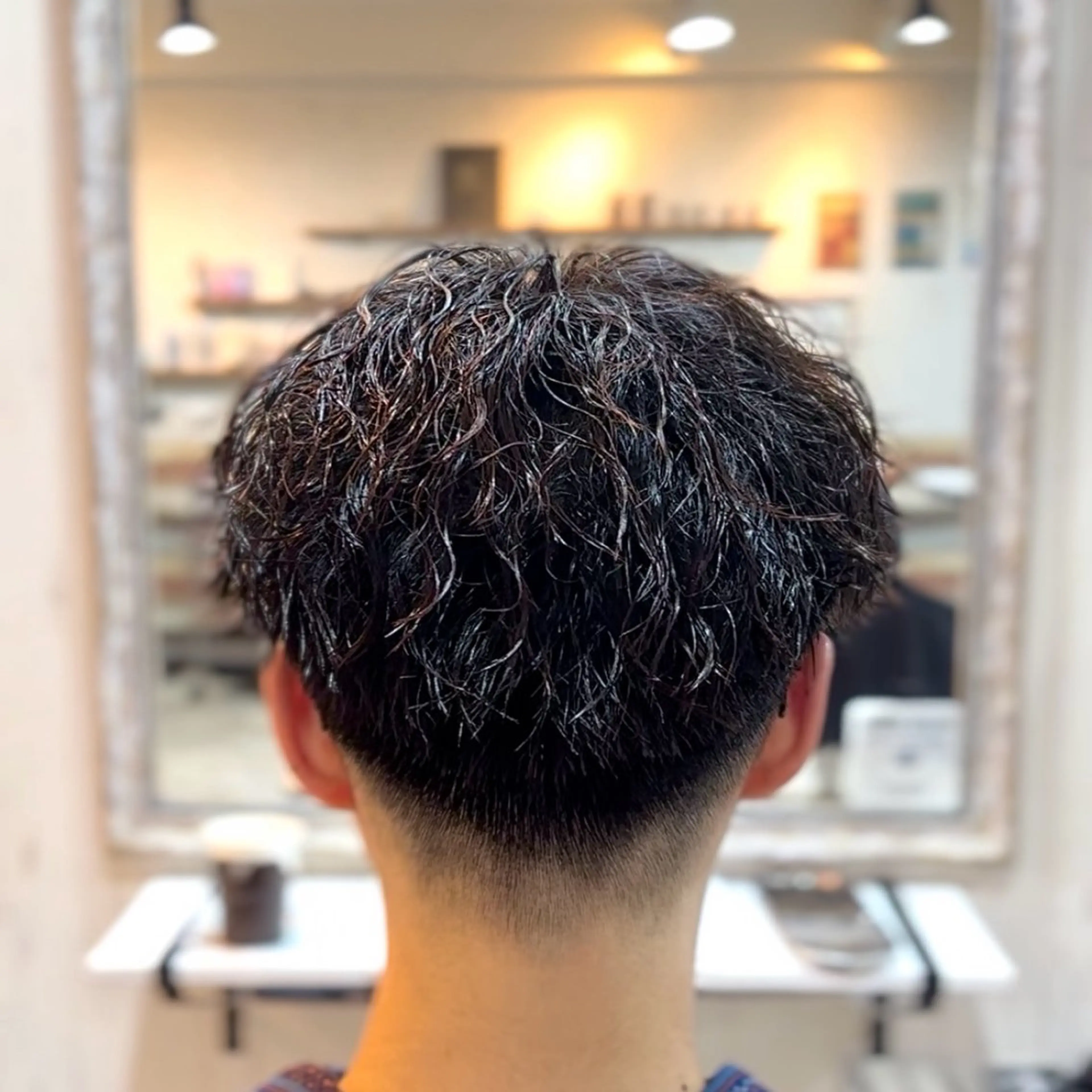 ショート パーマ メンズ カット パーマ 💥桜木町メンズ専門 💥ルキのヘアスタイル