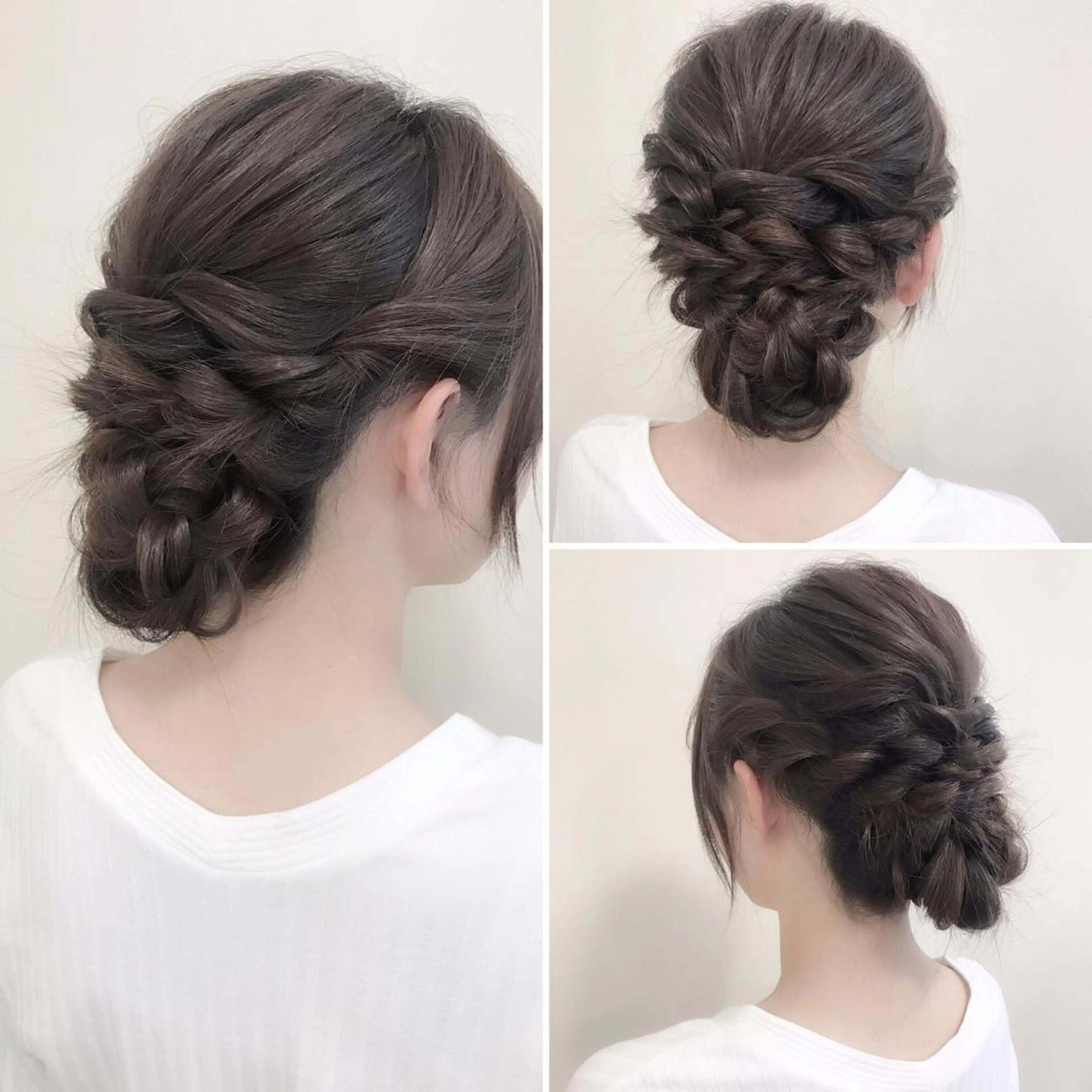 ロング ヘアアレンジ 三つ編み 沢田 瞳のヘアスタイル