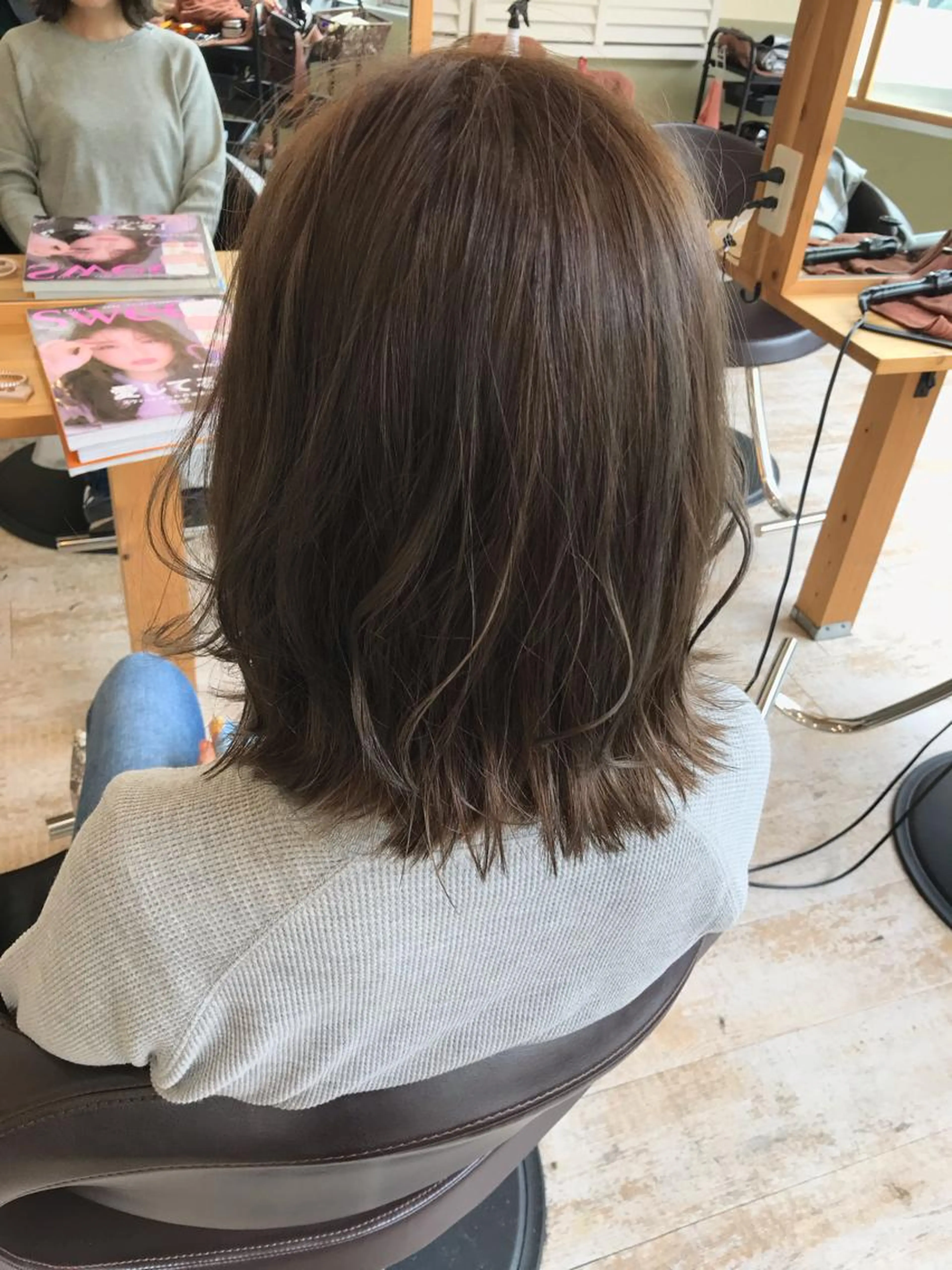 ⭐︎カット+質感再整オーガニックカラー(リタッチ)+TOKIOトリートメントの写真