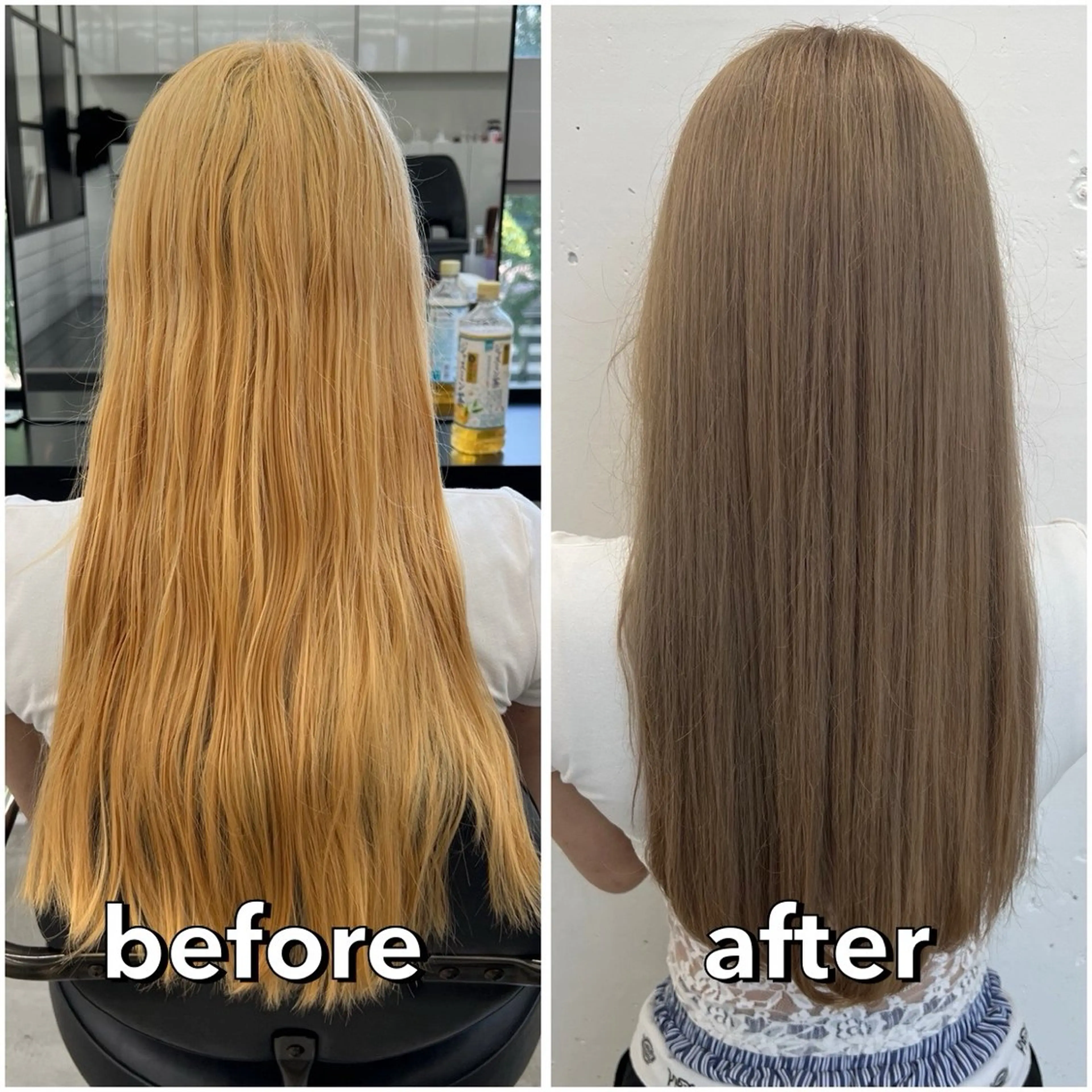 ロング カラー ベージュカラー ブリーチ 透明感カラー ハイトーンカラー ミルクティーベージュ ヘアカラー 🌷︎あすか🌷 JILLSTUDIOのヘアスタイル