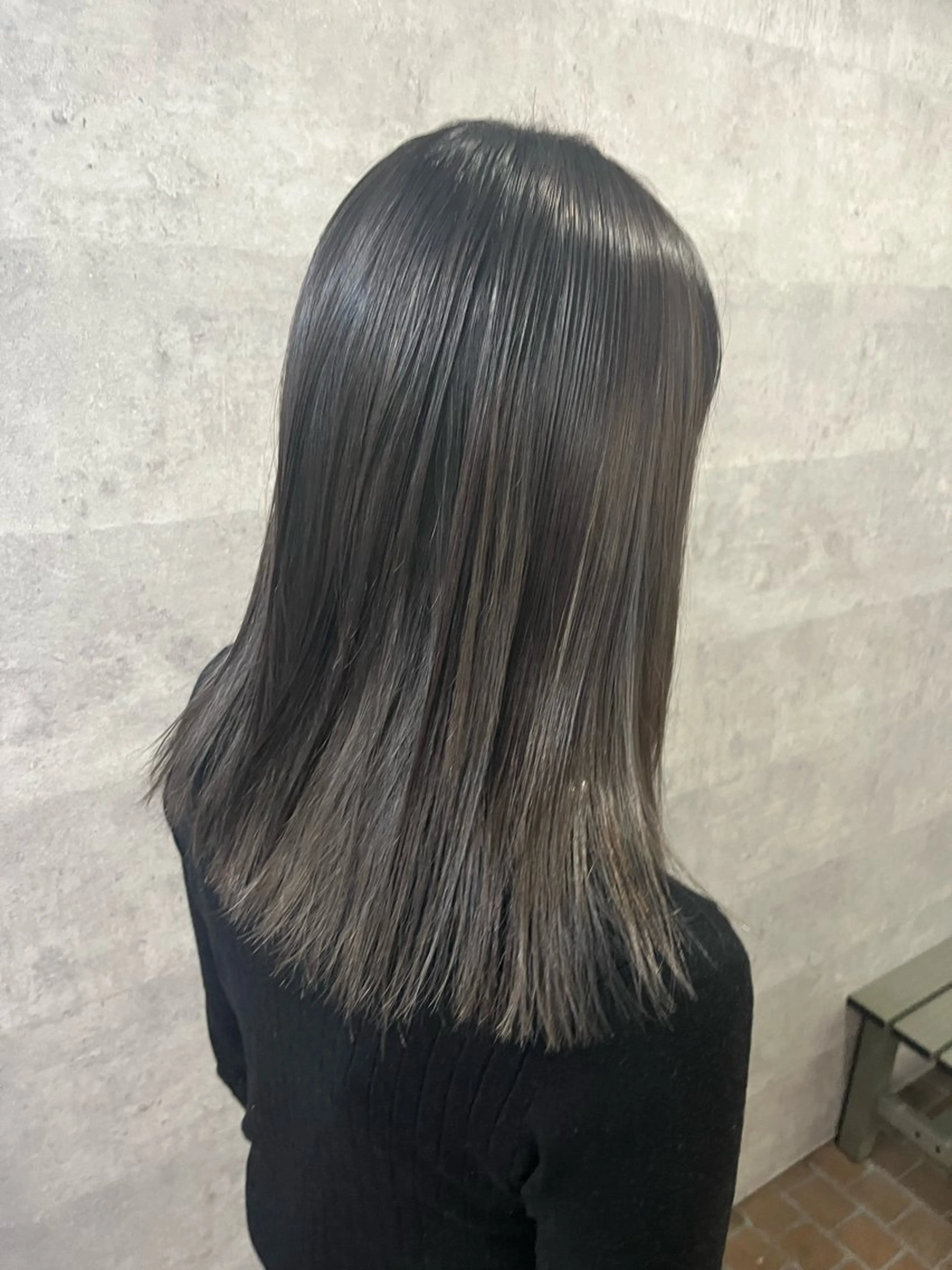 セミロング ヘアカラー Grow by NYNY 田代 紀恵のヘアスタイル