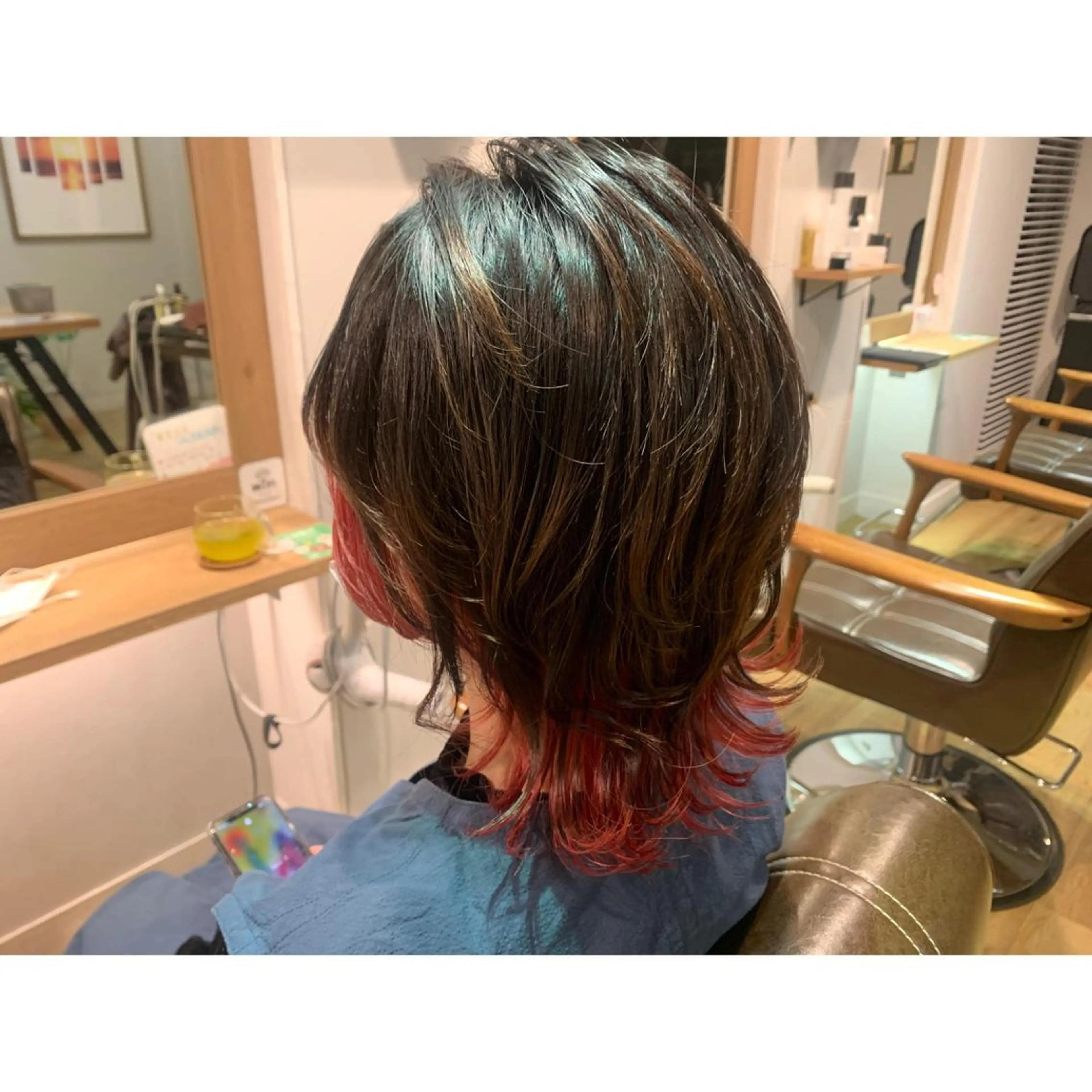 ショート カラー ヘアカラー トリートメント ツキダテ ユイのヘアスタイル