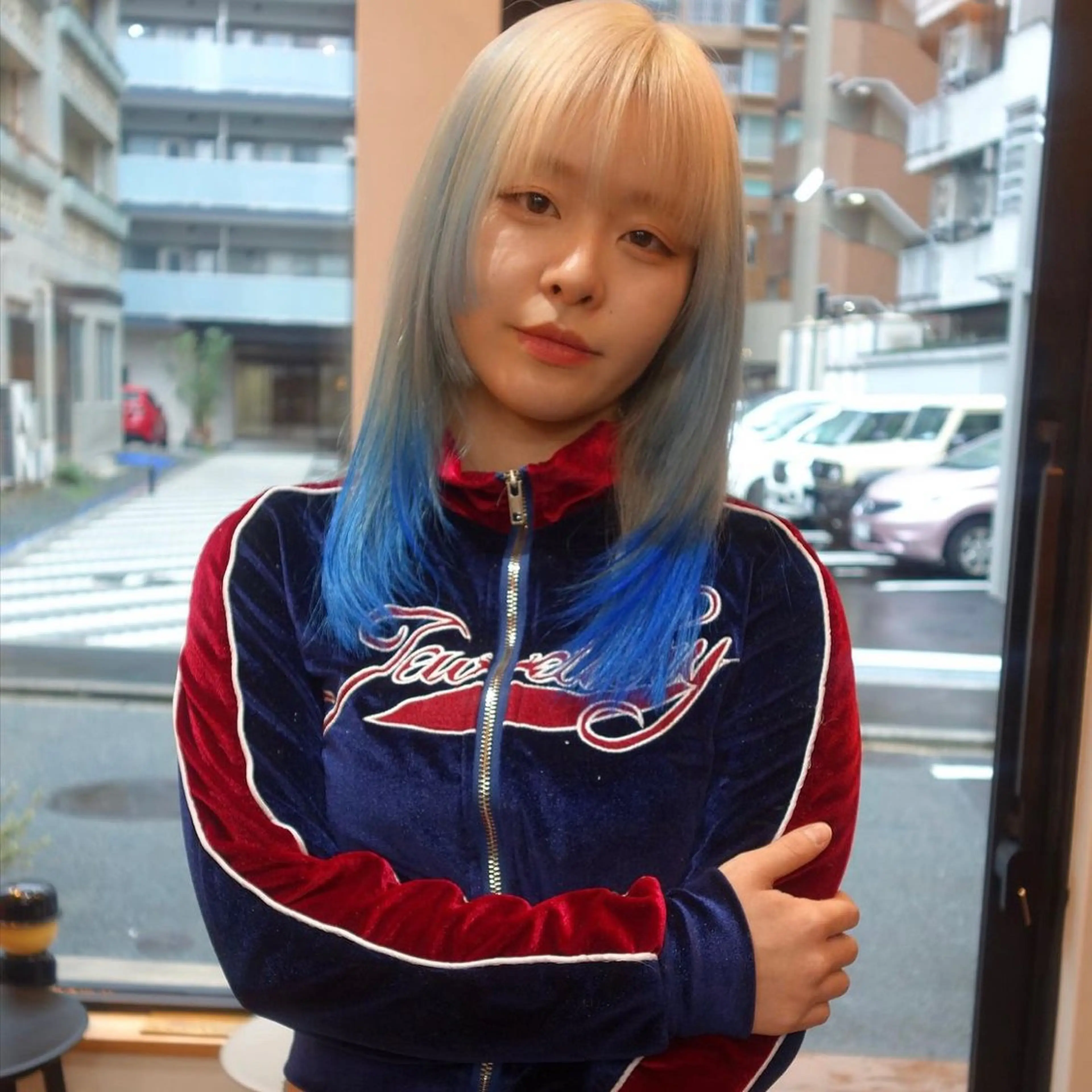 ミディアム カラー 花香竜太/エクステ /ハイトーンカラーのヘアスタイル