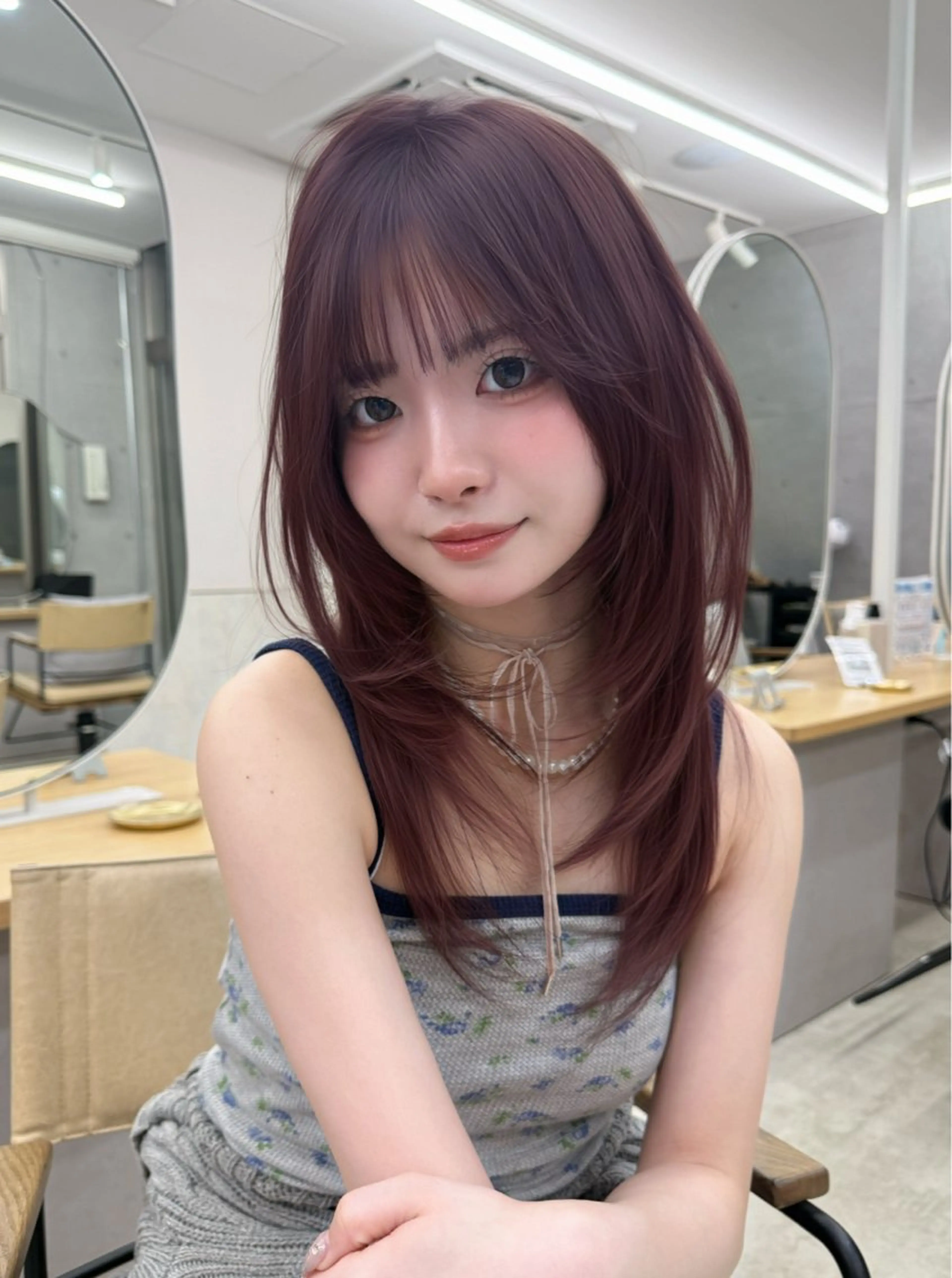 ミディアム ゆい 似合わせカットのヘアスタイル