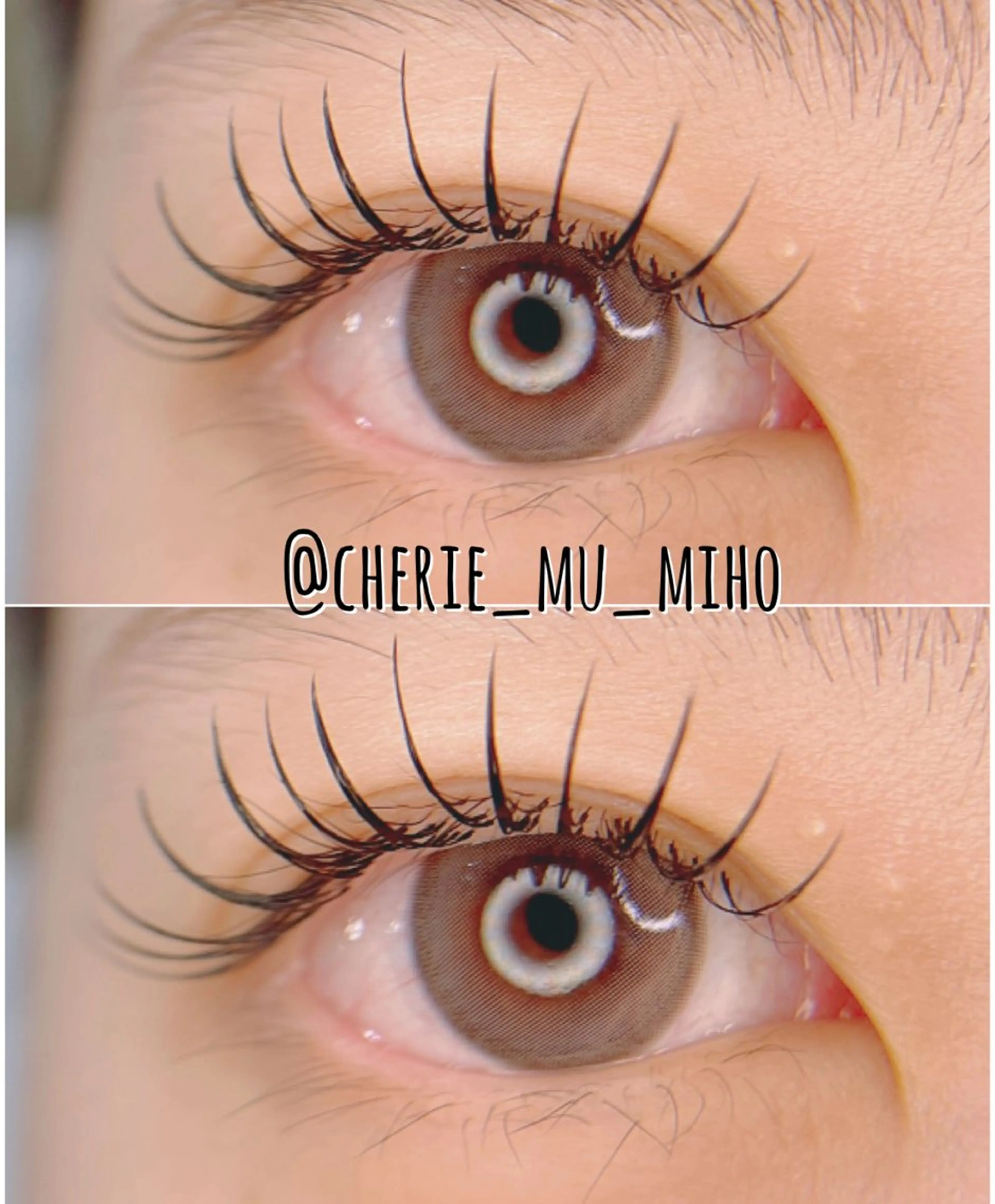 マツエク・マツパ cherie mu MIHOのマツエク・マツパデザイン