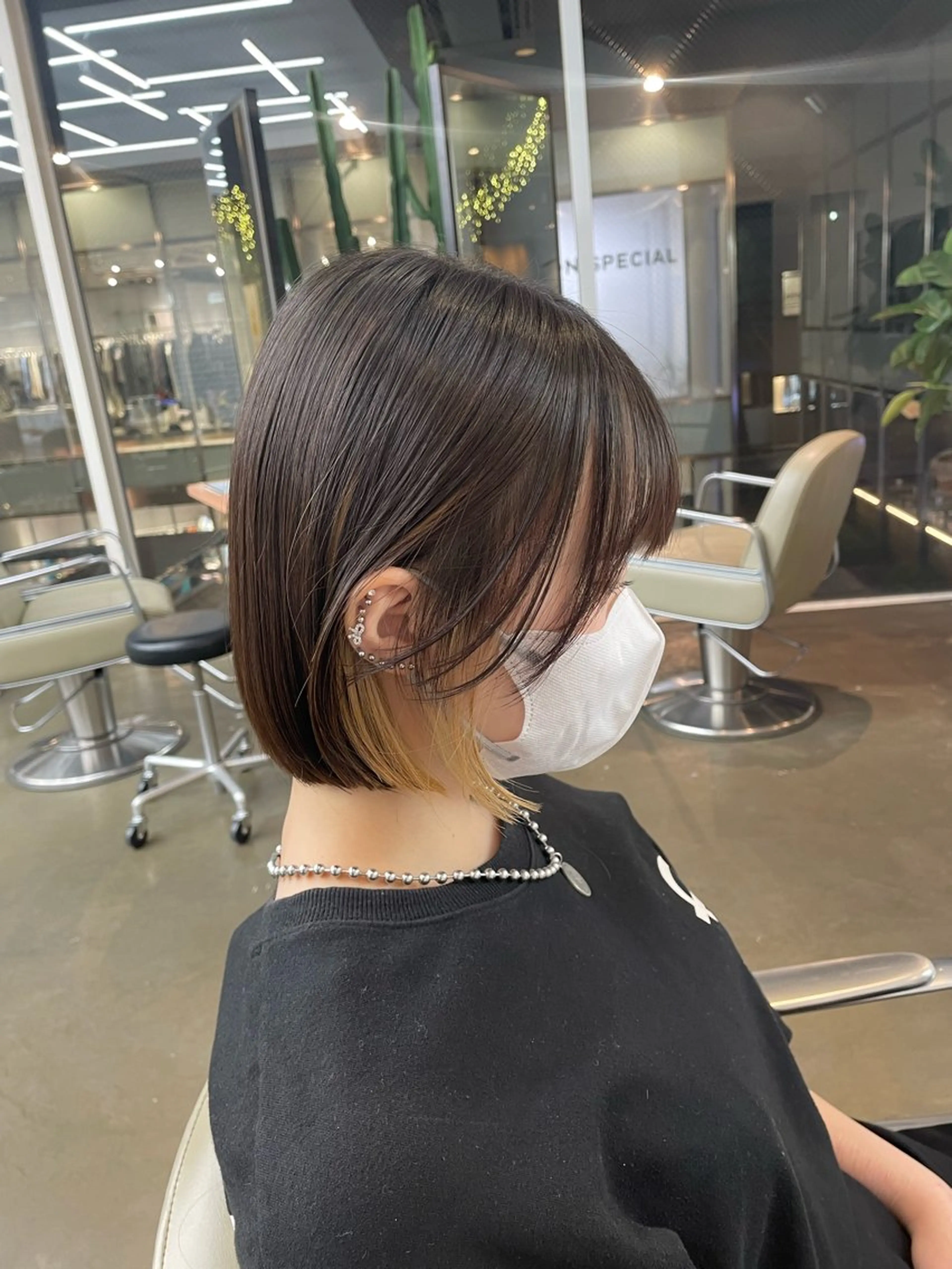 ショート 切りっぱなしボブ ボブ 韓国風ヘア ♡レイヤー/ボブ 透明感/うらら♡のヘアスタイル