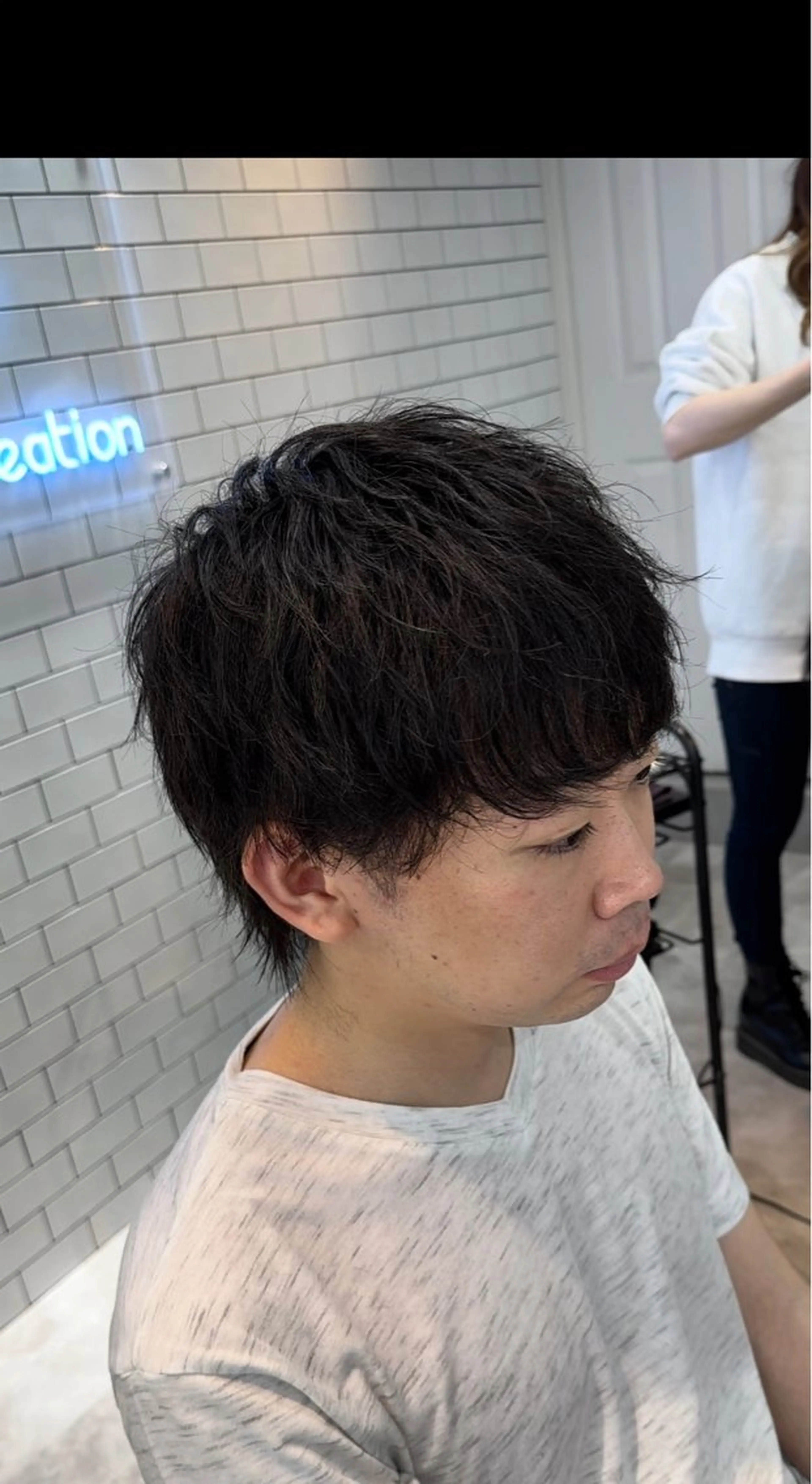 メンズ マッシュウルフ マッシュ メンズウルフカット ウルフカット カット 💎メンズカット ／フェザー／細野💎のヘアスタイル