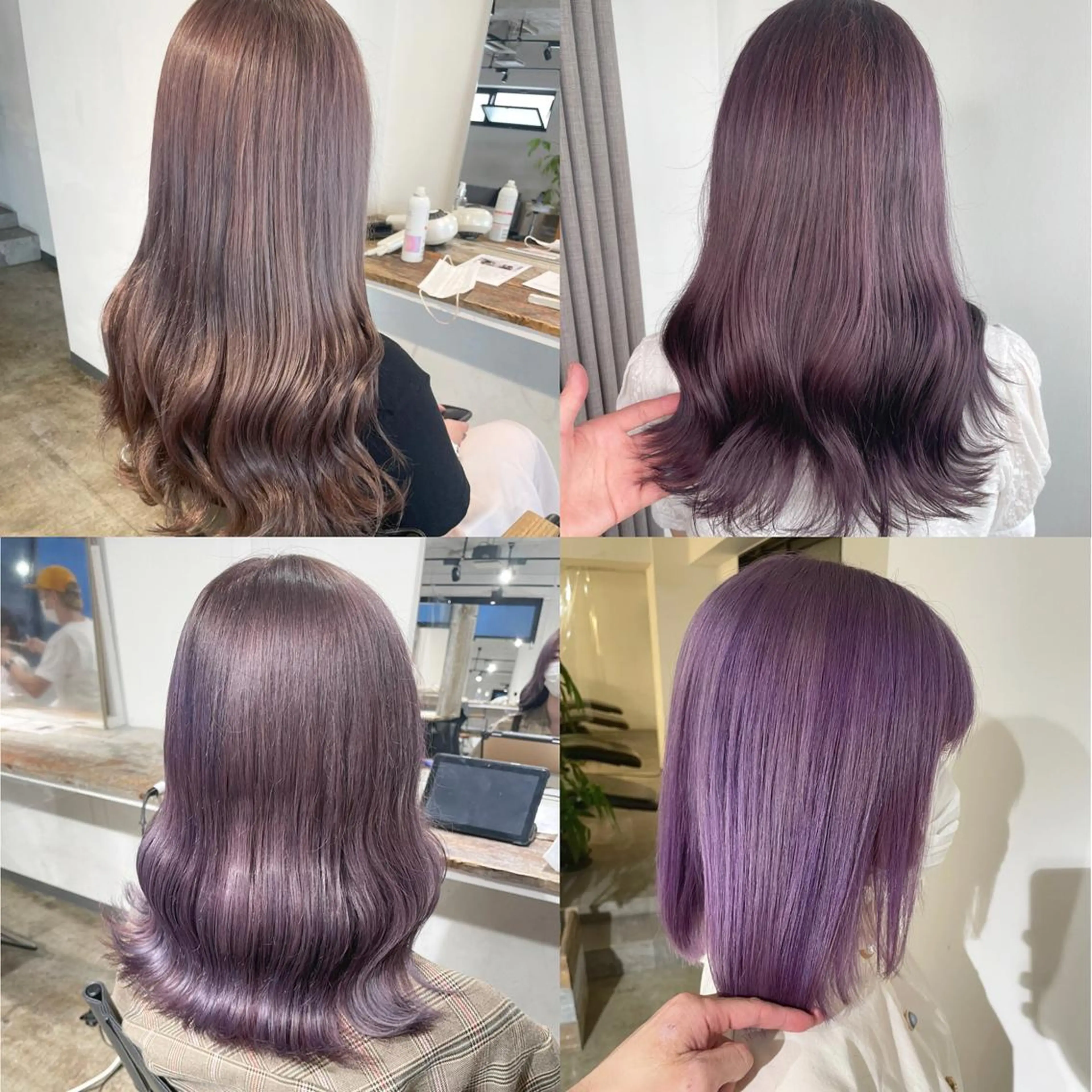 ミディアム カラー ヘアカラー トリートメント ヘアセット ✨艶ブリーチカラー ✨四ノ宮裕己のヘアスタイル