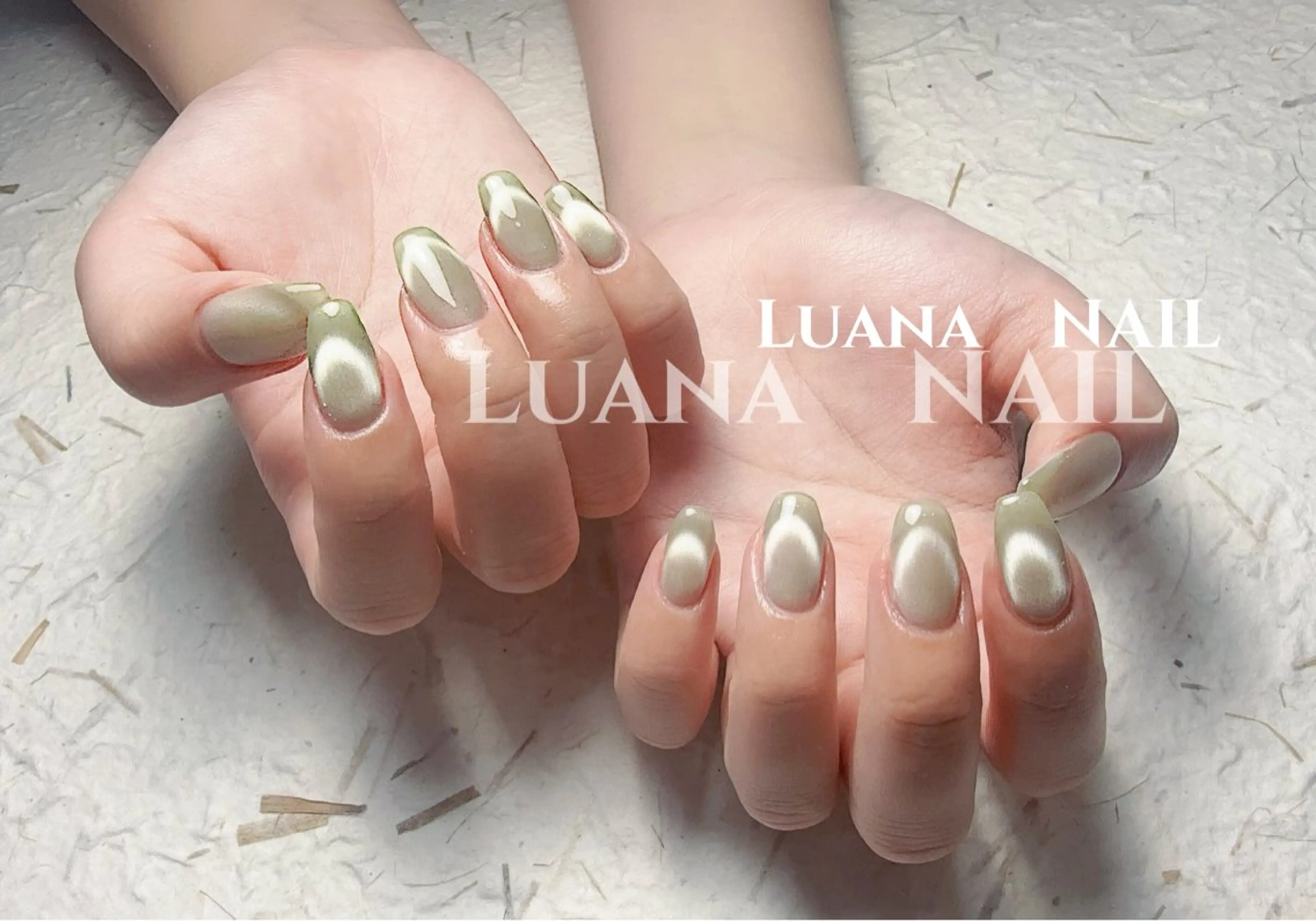ネイル フラッシュネイル フレンチネイル 韓国ネイル マグネットネイル ミラーネイル ハンドネイル ルアナネイル サロンのネイルデザイン