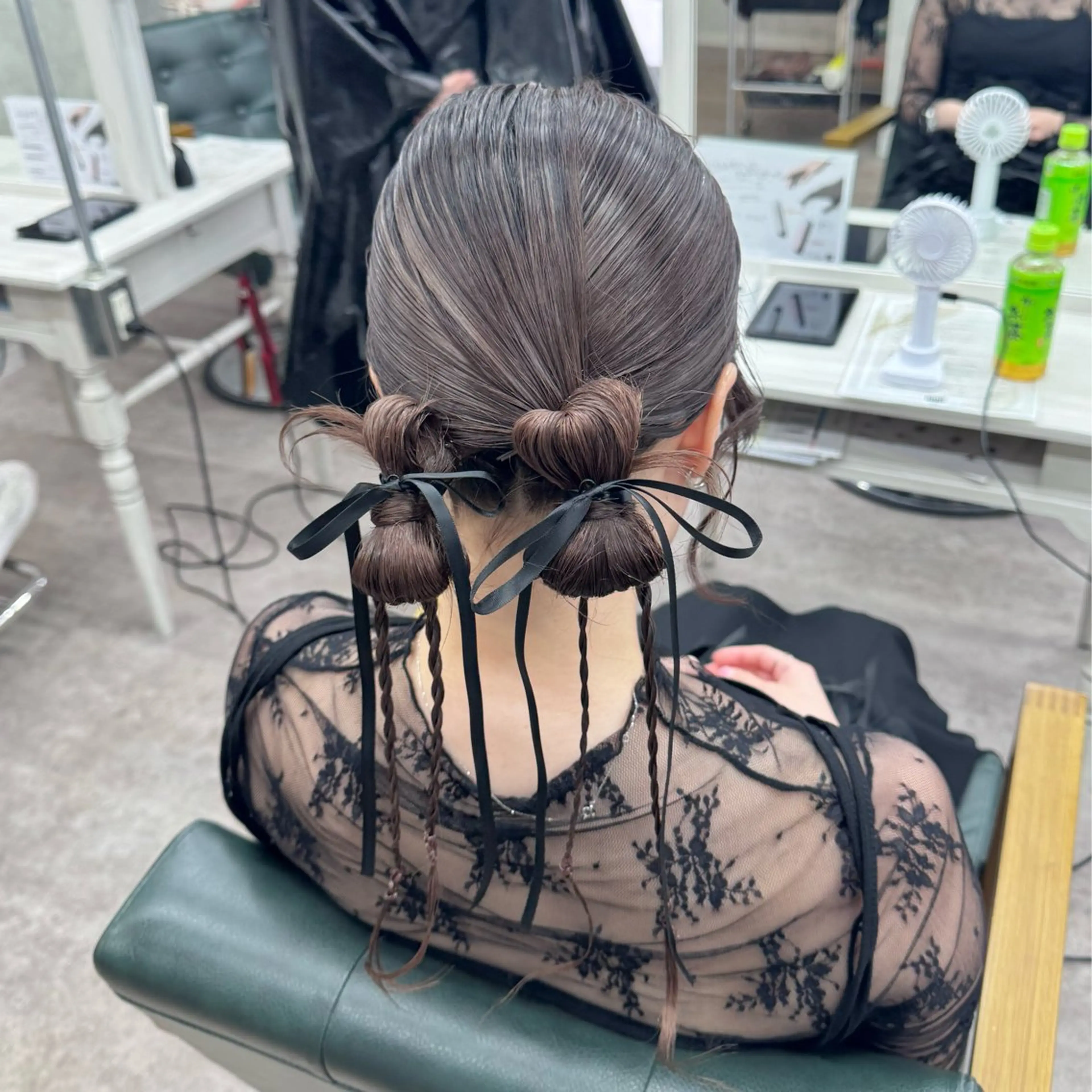 ロング ヘアアレンジ JUNSHIN🦋 ヘアセット／カラーのヘアスタイル