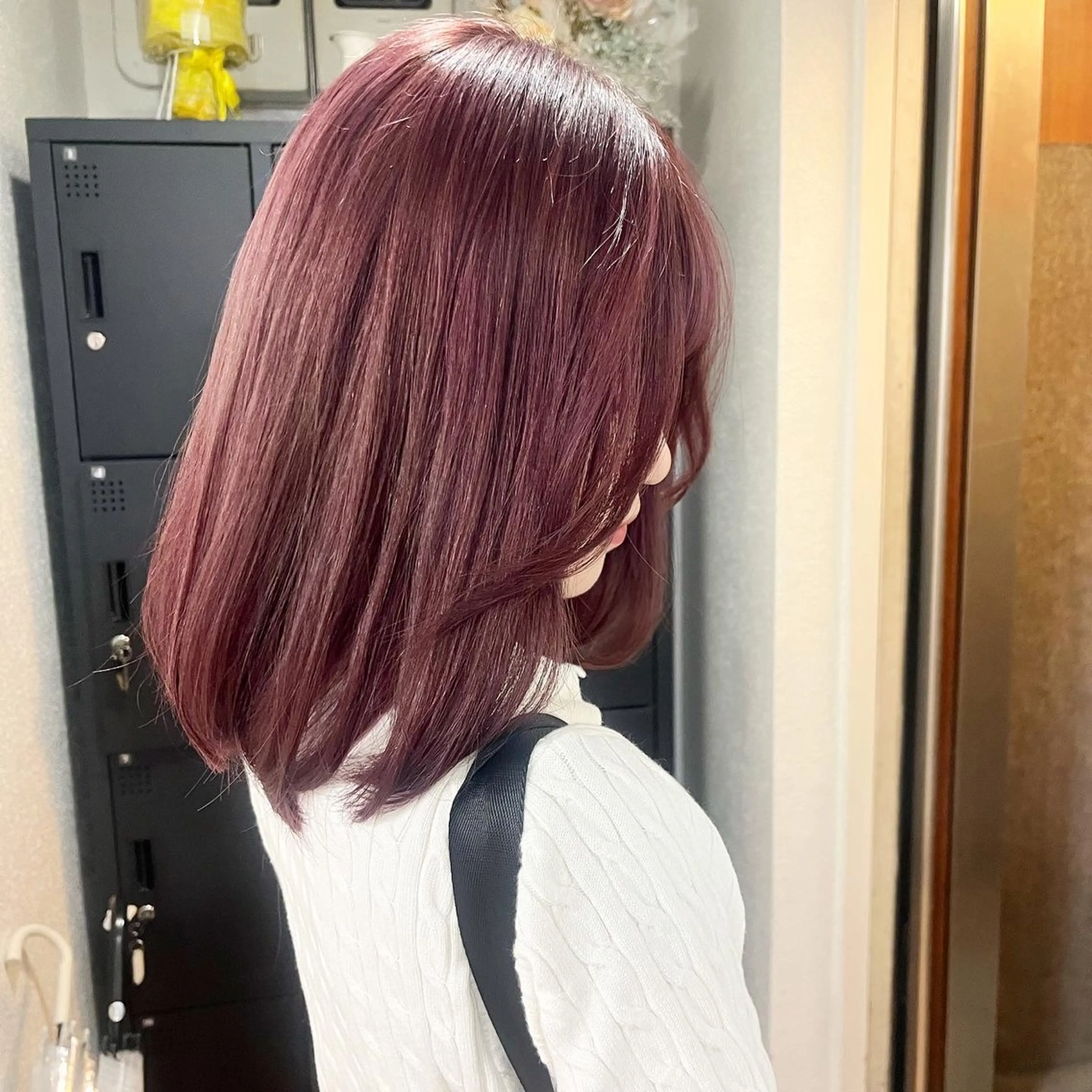 ミディアム カラー ヘアアレンジ 成人式 結婚式・ブライダル ラベンダーカラー ピンクカラー ピンクラベンダー HIROKO / 透明感暖色カラー🎀のヘアスタイル