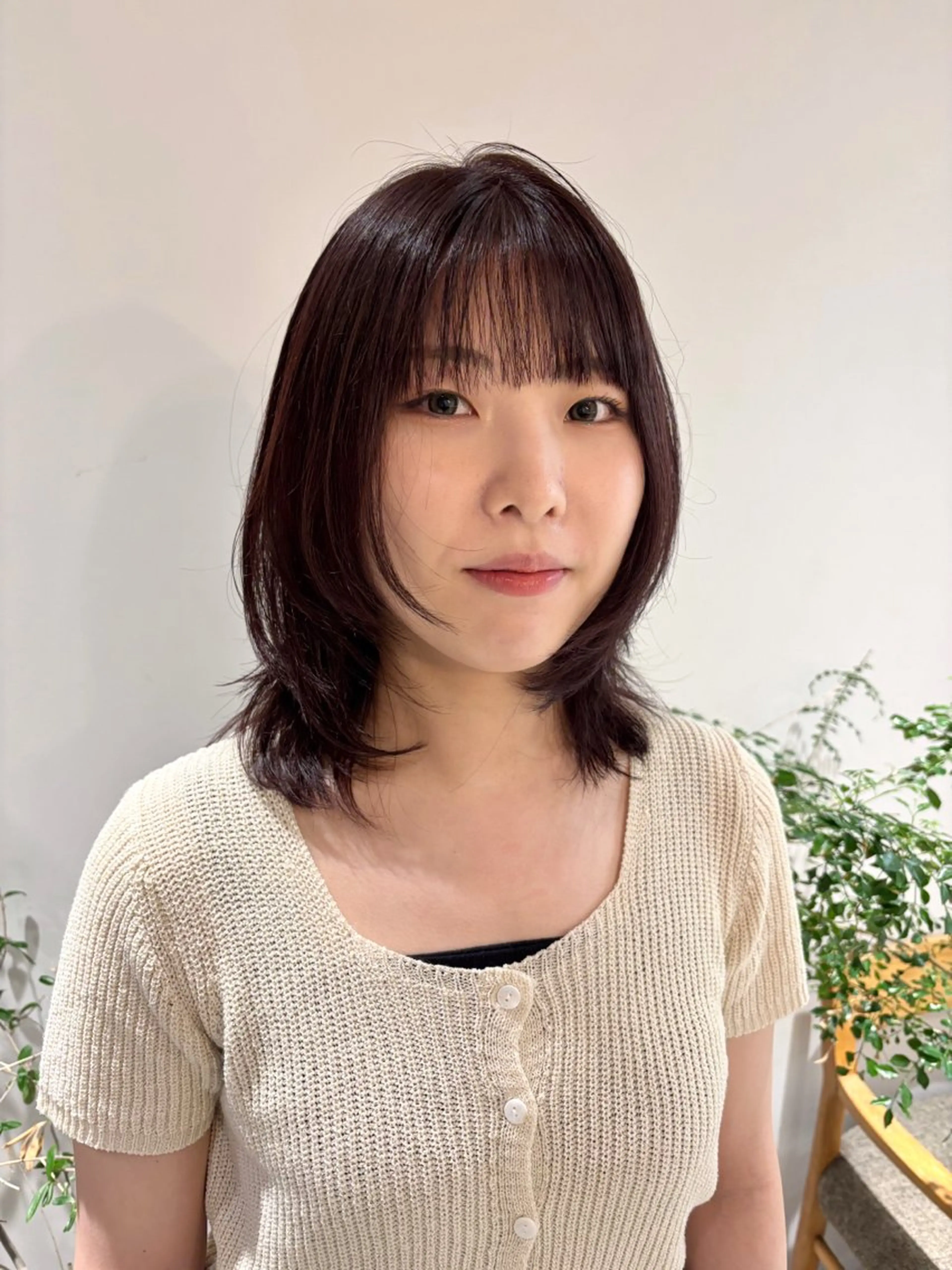 ミディアム カラー ブラウンカラー ピンクカラー ピンクブラウン レイヤーカット カット ヘアカラー 透明感カラー/ レイヤーkotonoのヘアスタイル