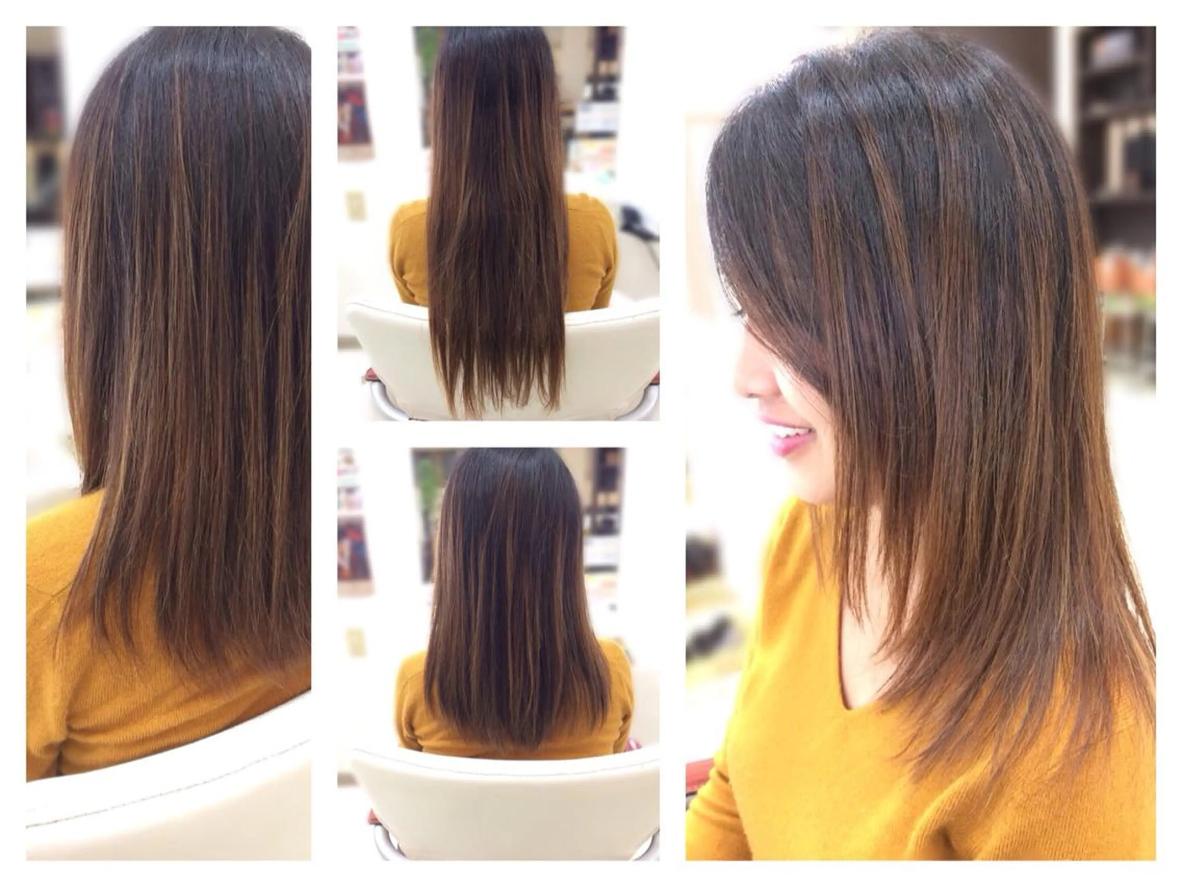 セミロング いけだ ゆうのヘアスタイル