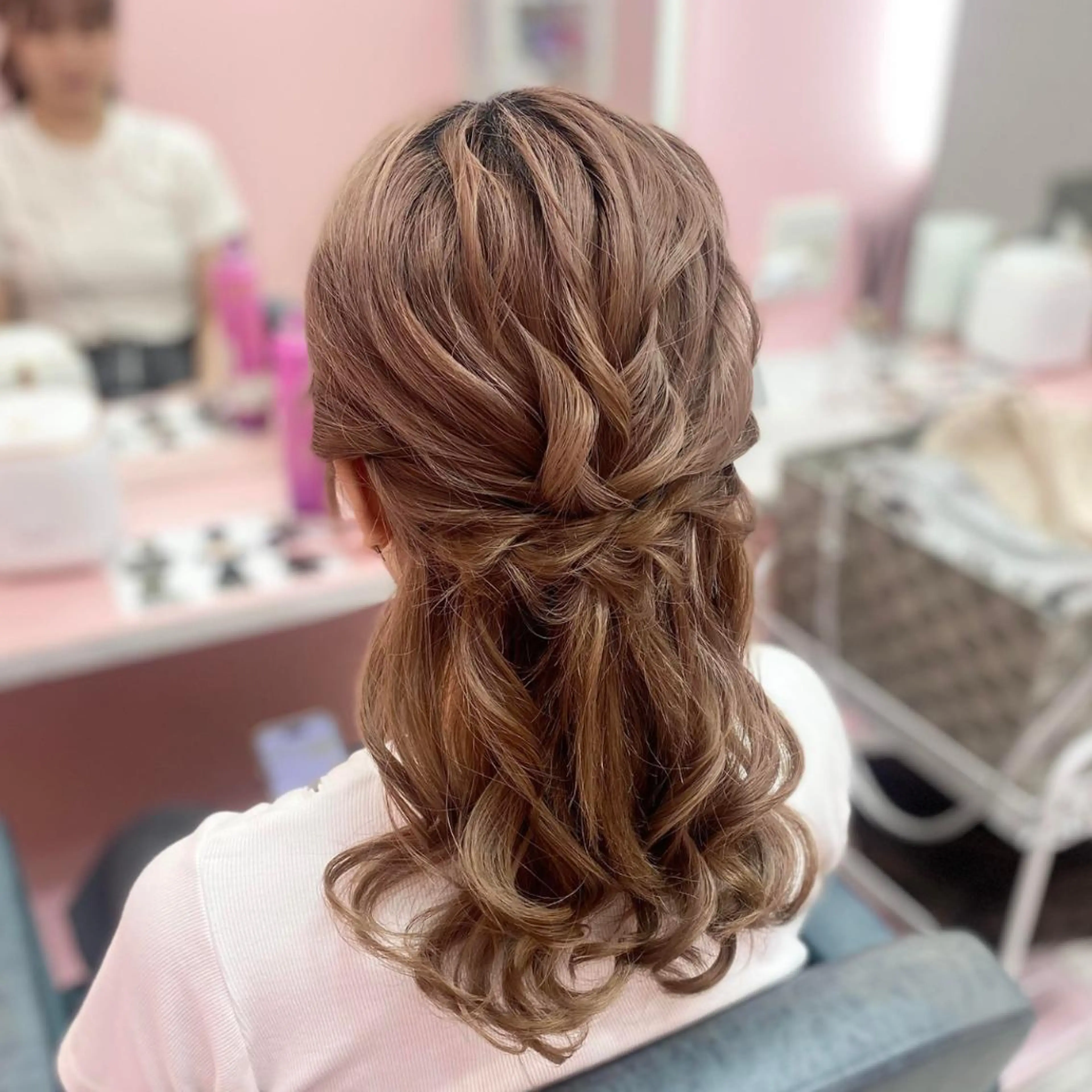 ヘアアレンジ ハーフアップ season エクステ/ヘアカラーのヘアスタイル