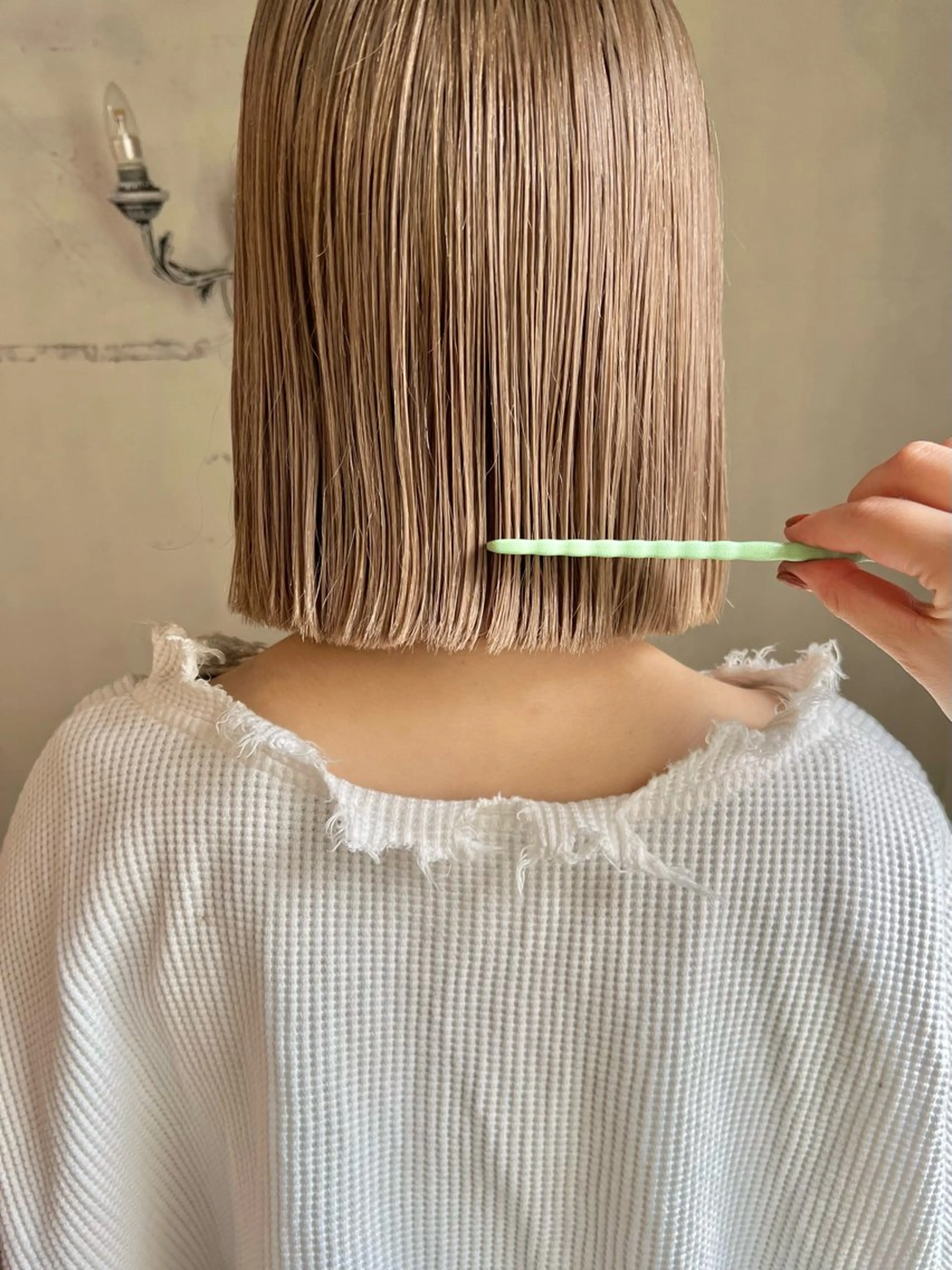 ミディアム カラー ベージュカラー カット ヘアカラー 暖色カラー/ブリーチ /かしむらゆうかのヘアスタイル