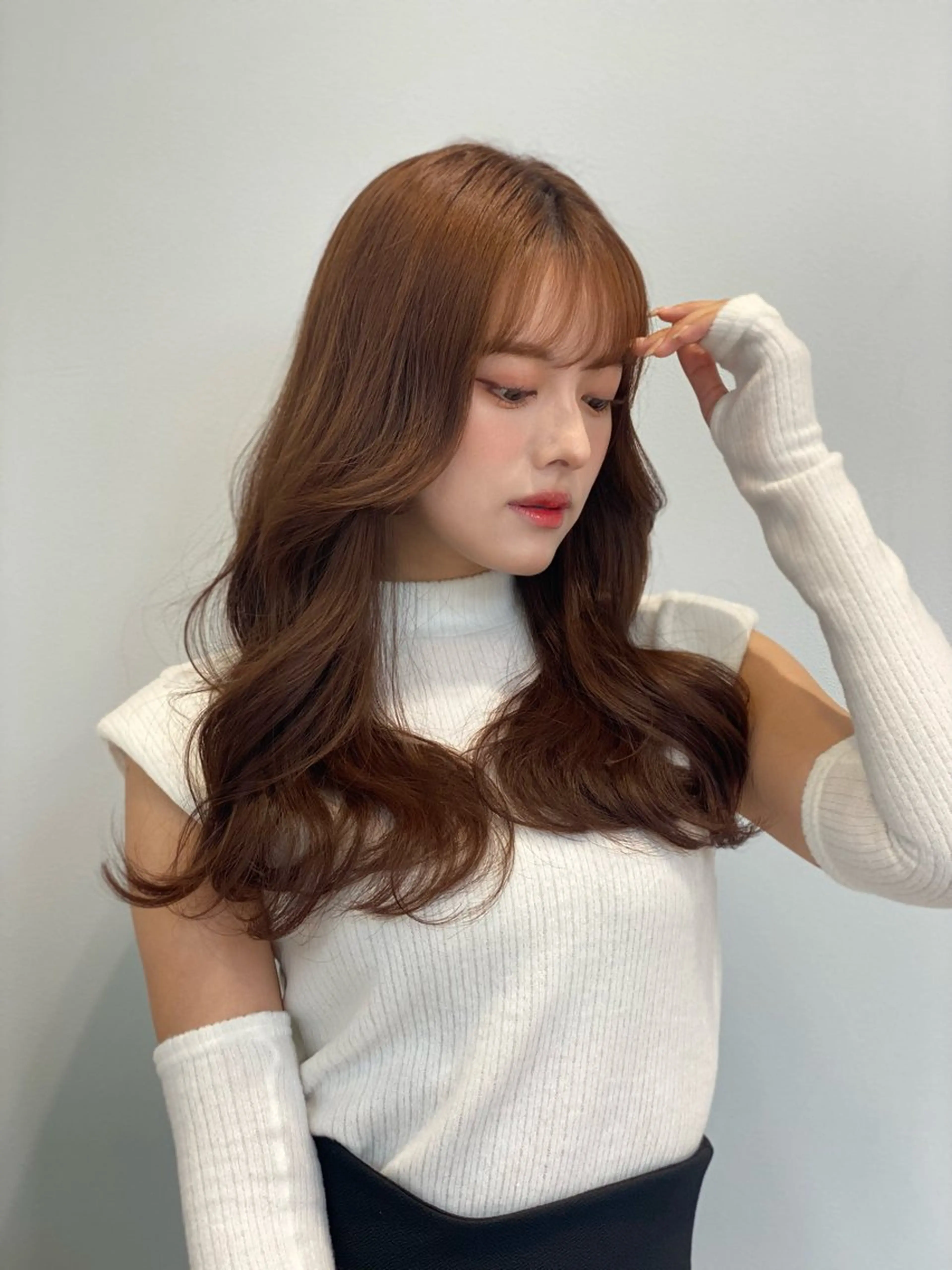 ロング ショート/ボブ/顔周 りレイヤー/RINAのヘアスタイル