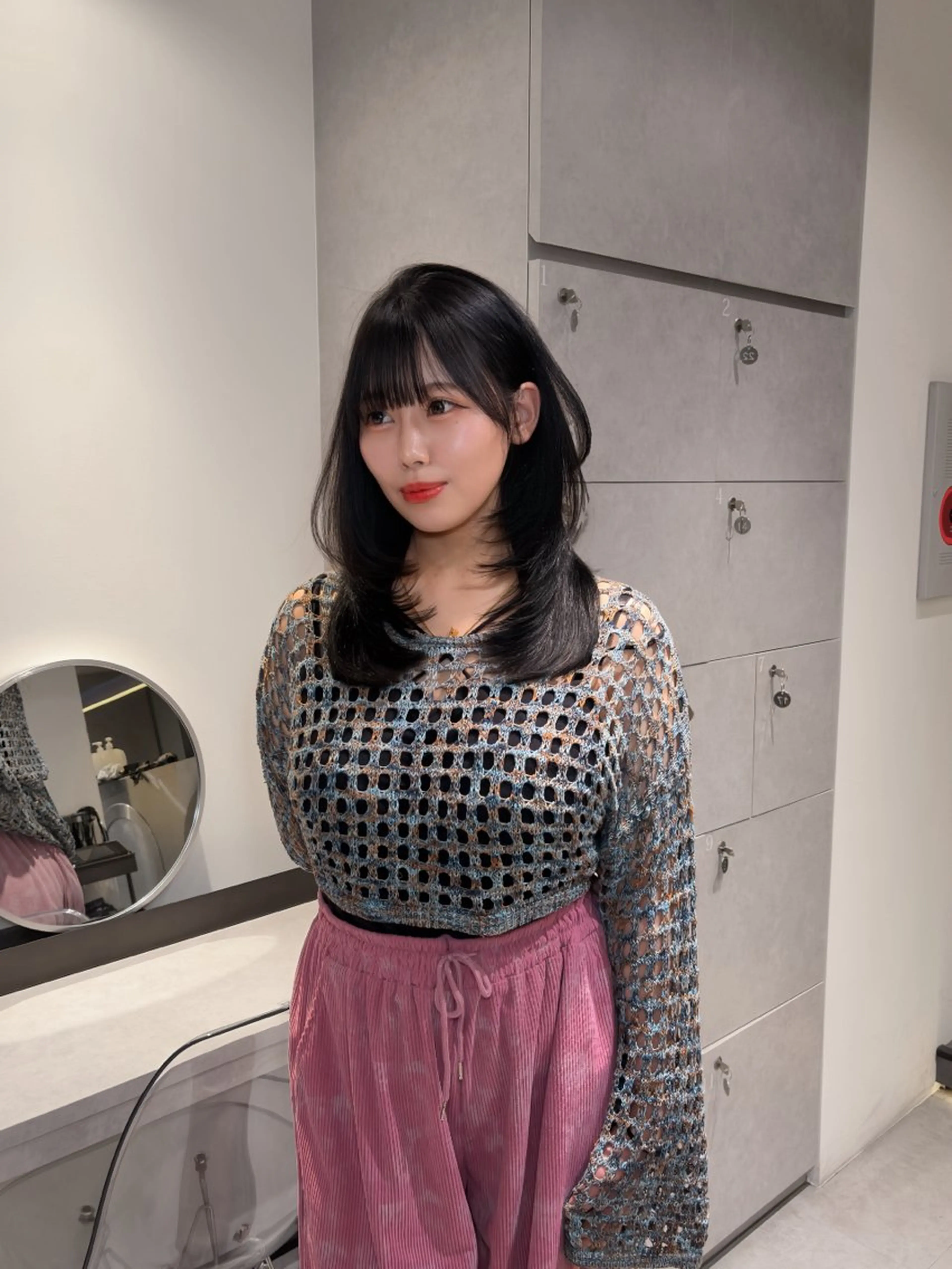 ロング ハッシュカット ハイレイヤー レイヤーカット 吉村 駿佑のヘアスタイル