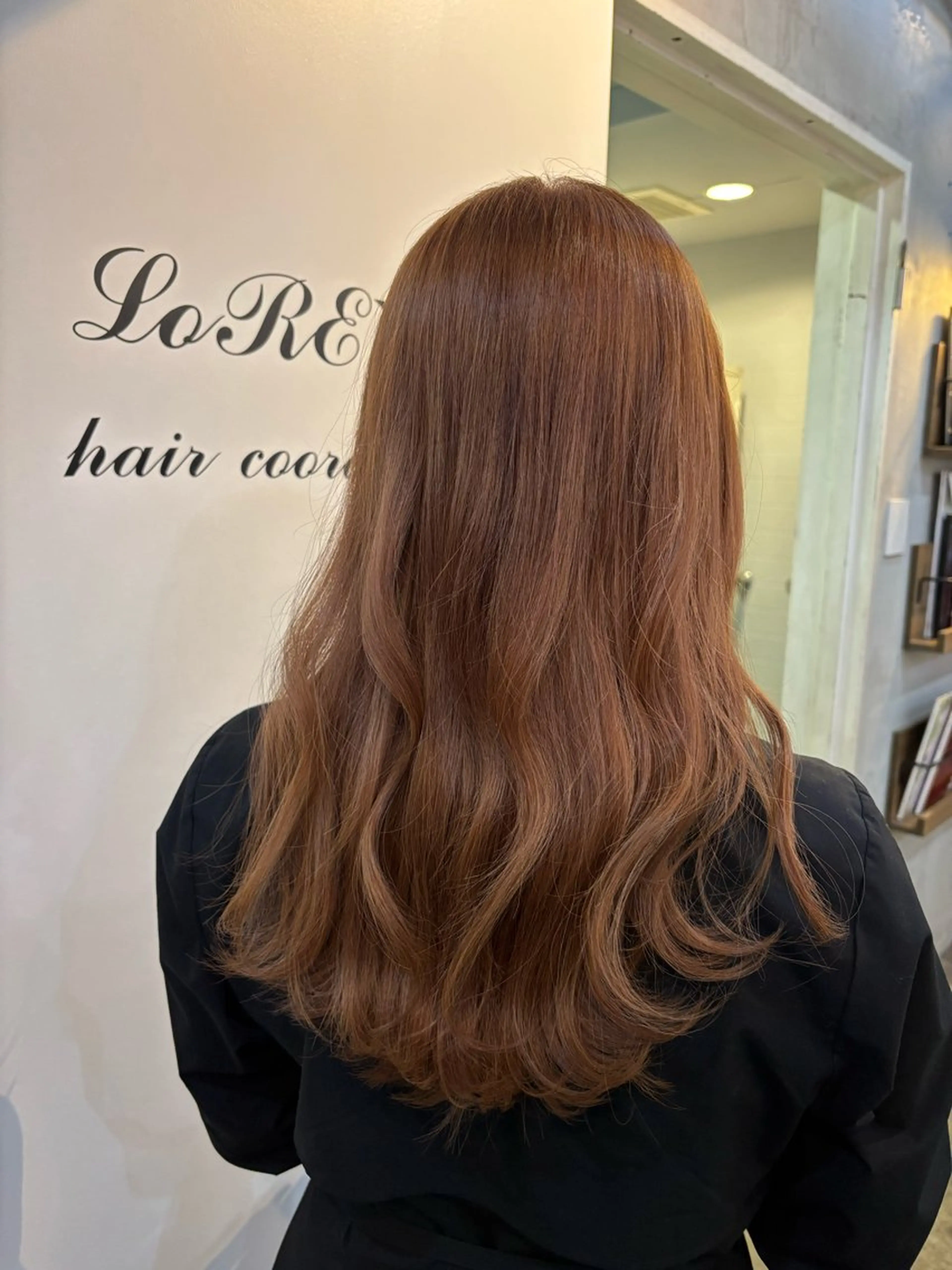 セミロング LoRE🎀塩崎莉子 縮毛矯正/ブリーチのヘアスタイル