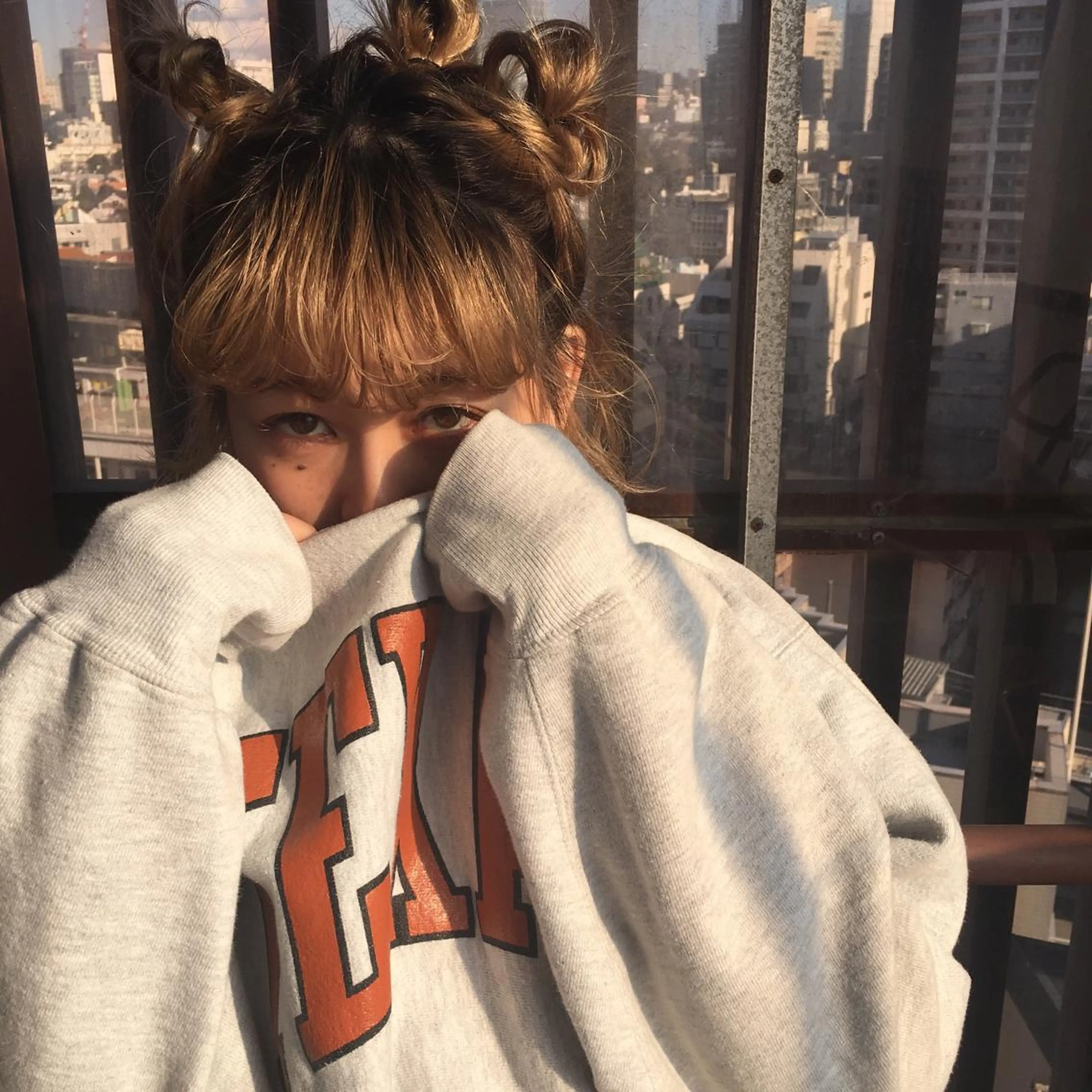 ショート カラー レイヤーカット BLend 渋谷のヘアスタイル