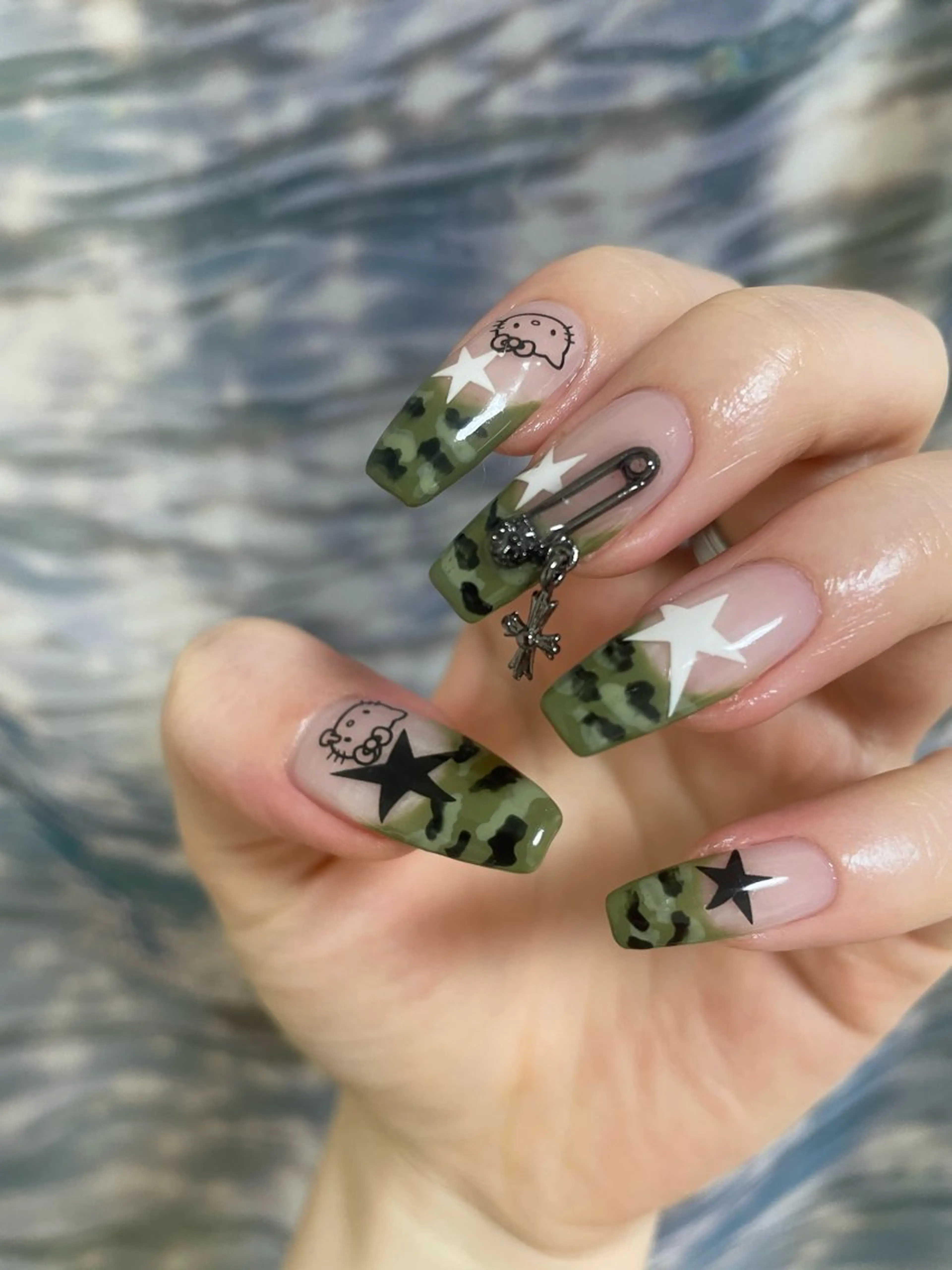 ネイル ハンドネイル うの 韓国ﾈｲﾙ໒꒱⋆⭒˚のネイルデザイン