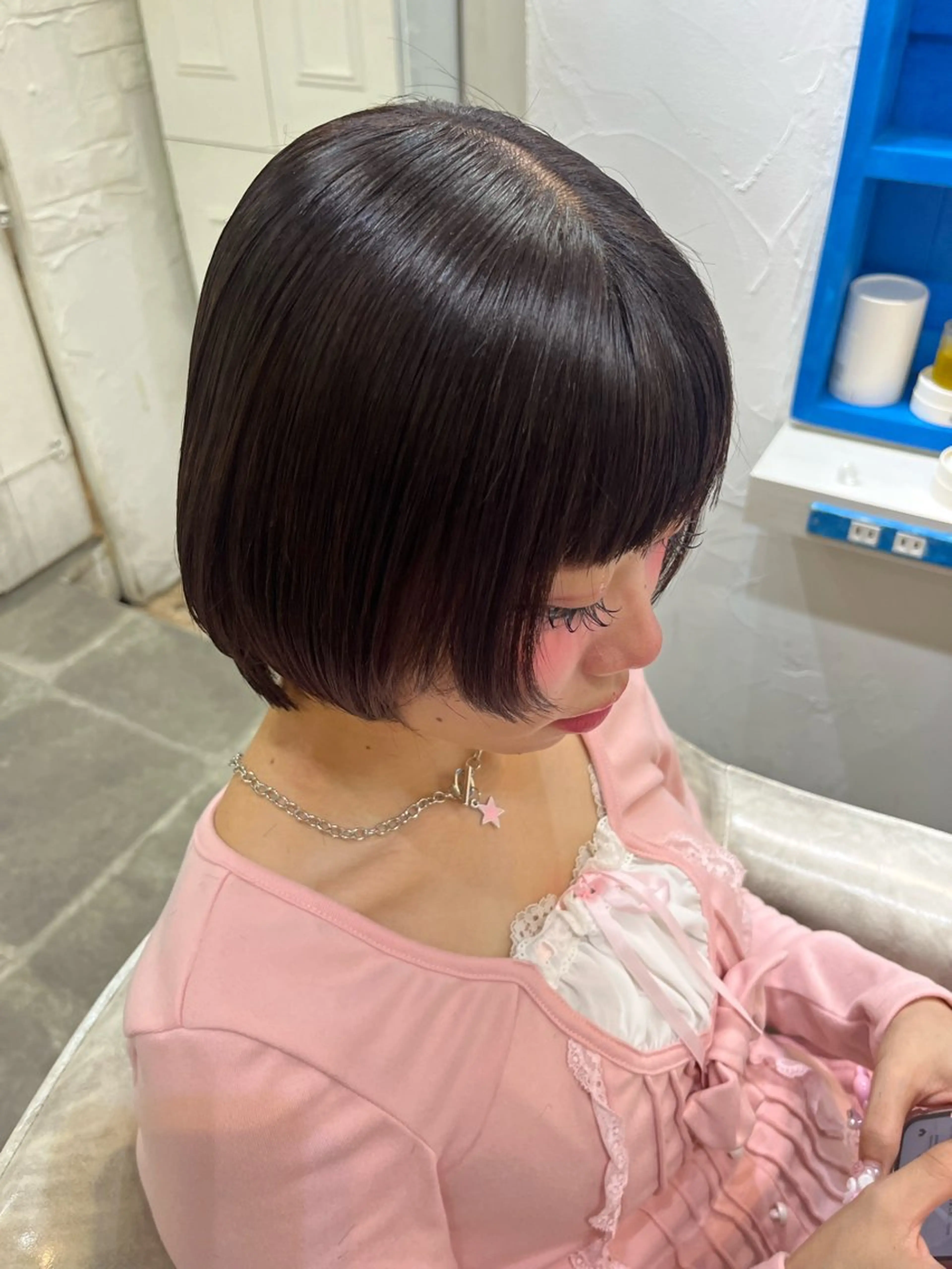 ショート カラー ヘアカラー ヘッドスパ uros.所属・🩵aiko / モデル募集中️🩵のヘアスタイル