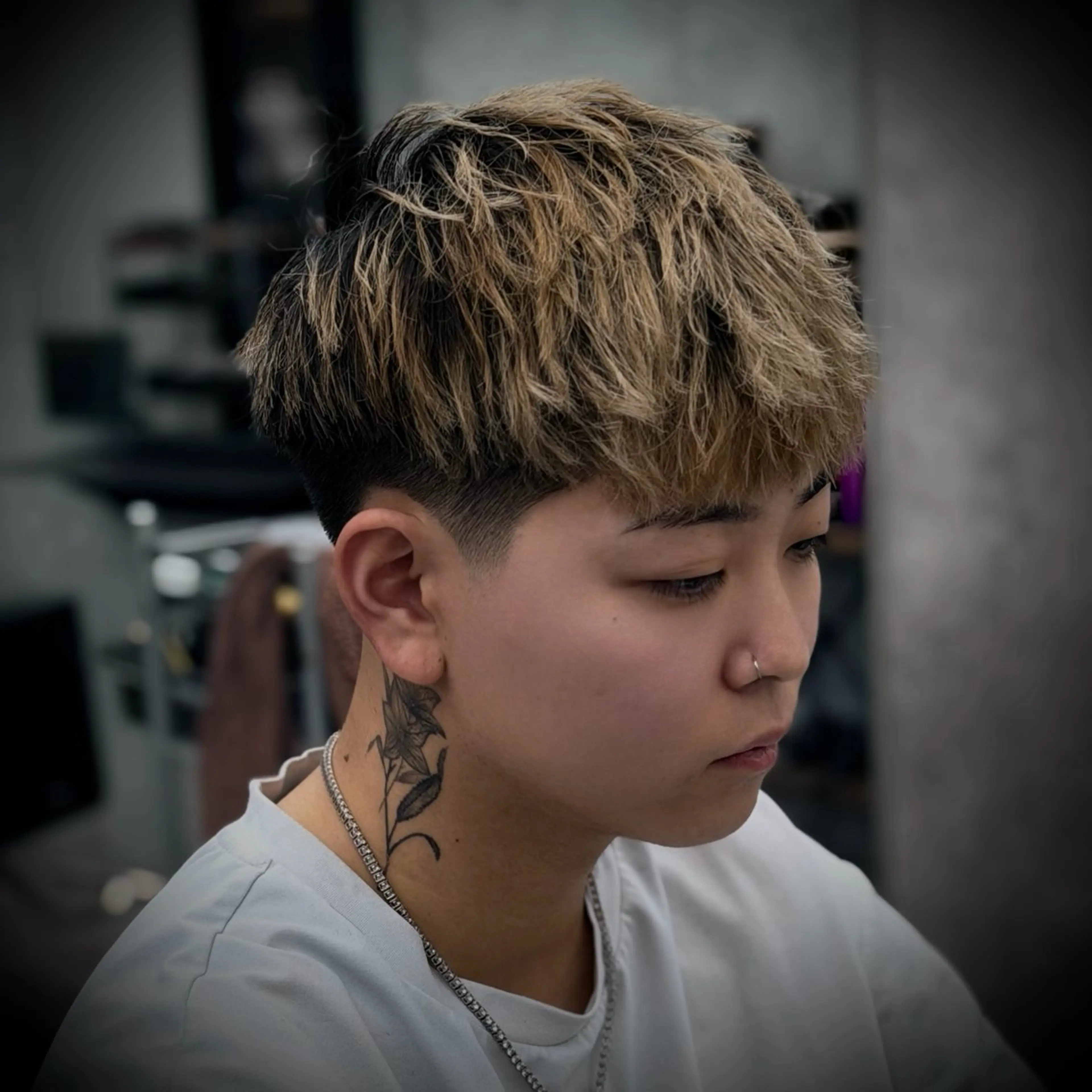 ショート カラー メンズ メンズブリーチ ブリーチ カット ヘアカラー 【川崎】サカタ マサユキ❤️‍🔥のヘアスタイル