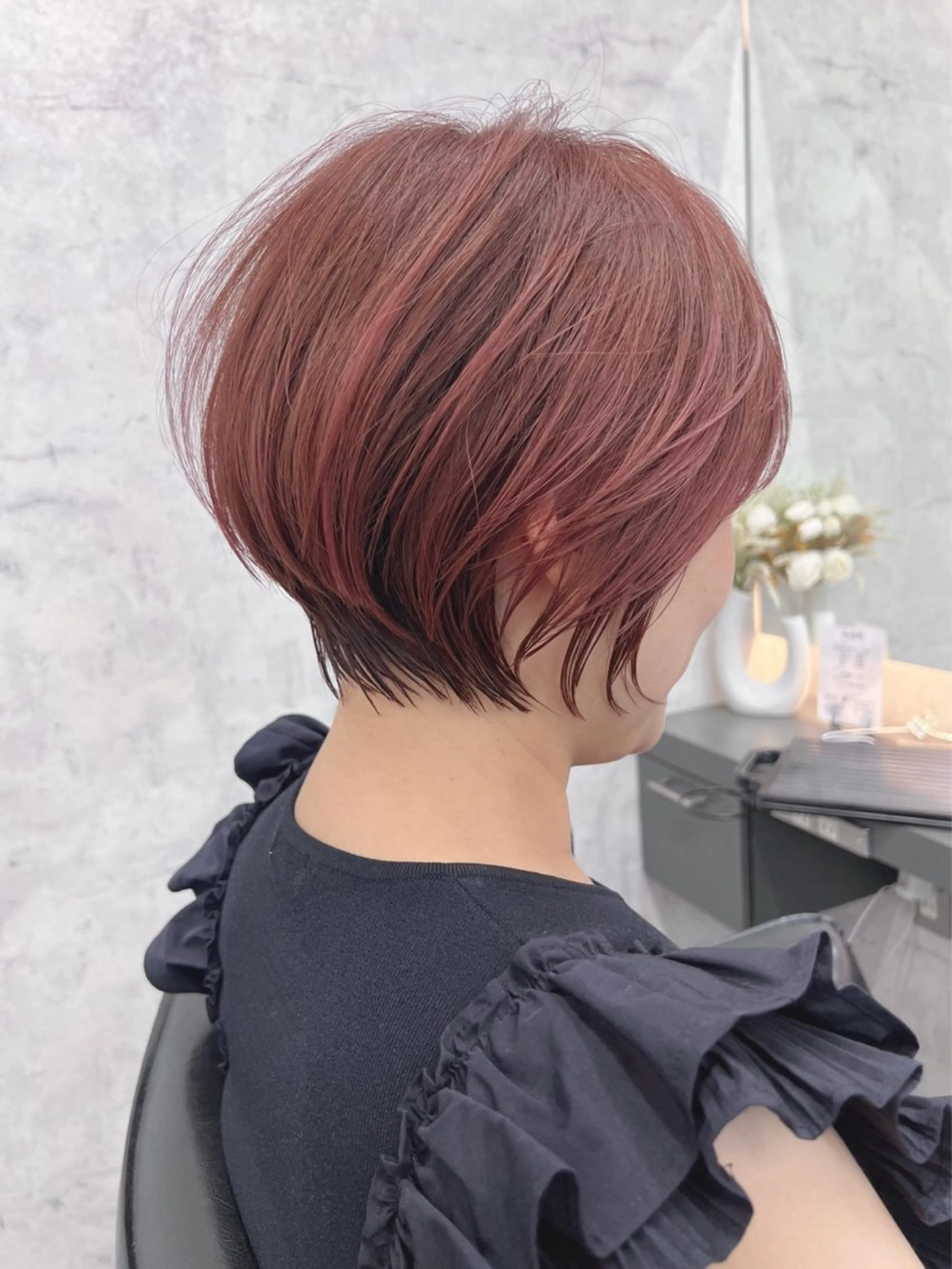 ショート カラー パーマ カット ヘアカラー トリートメント 銀座ショートヘア特化 渡部 誠のヘアスタイル