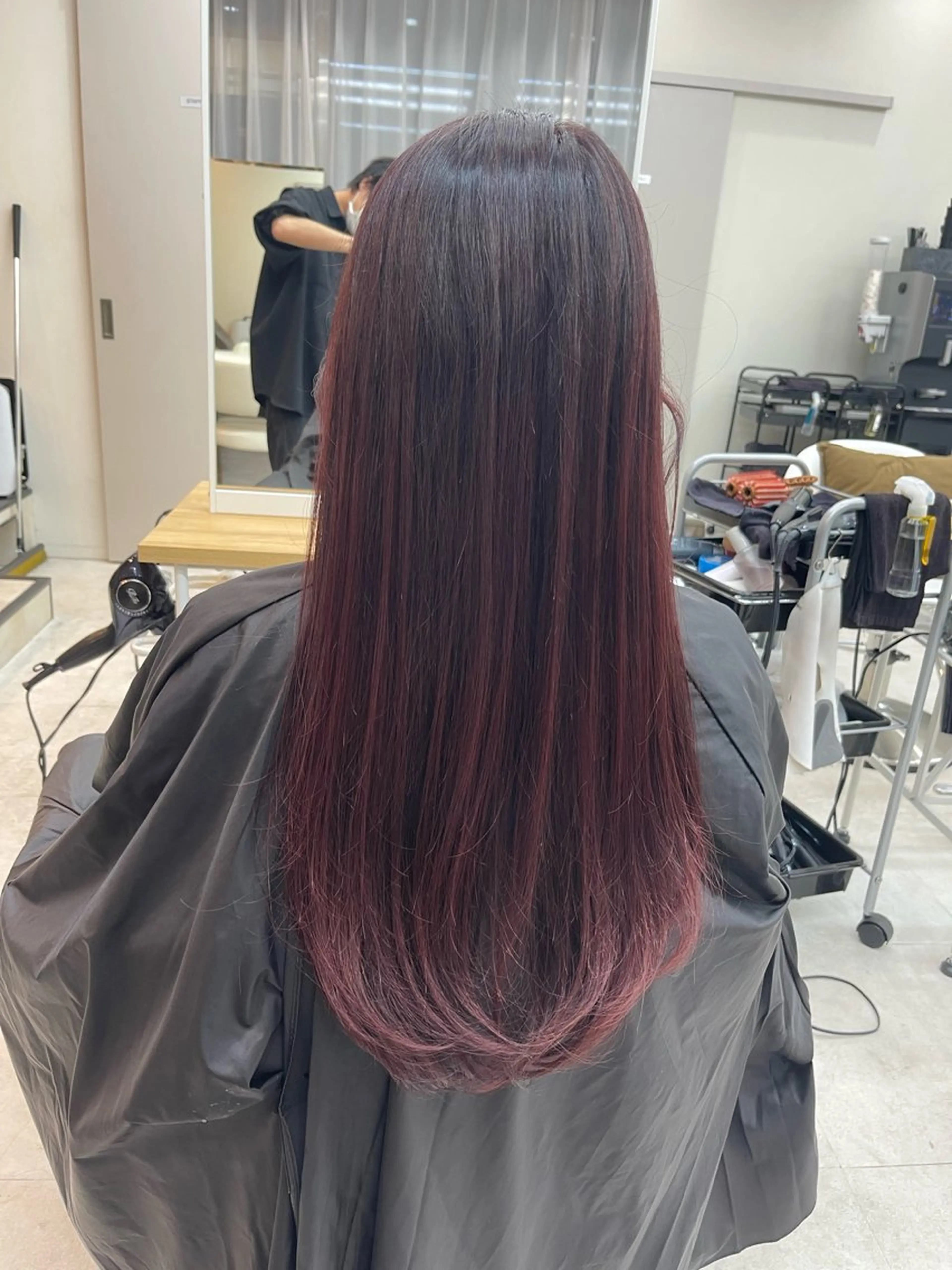 ロング カラー カシス 透明感カラー ラベンダーカラー オレンジ ピンクカラー 透明感カラー⭐️ Takumaのヘアスタイル