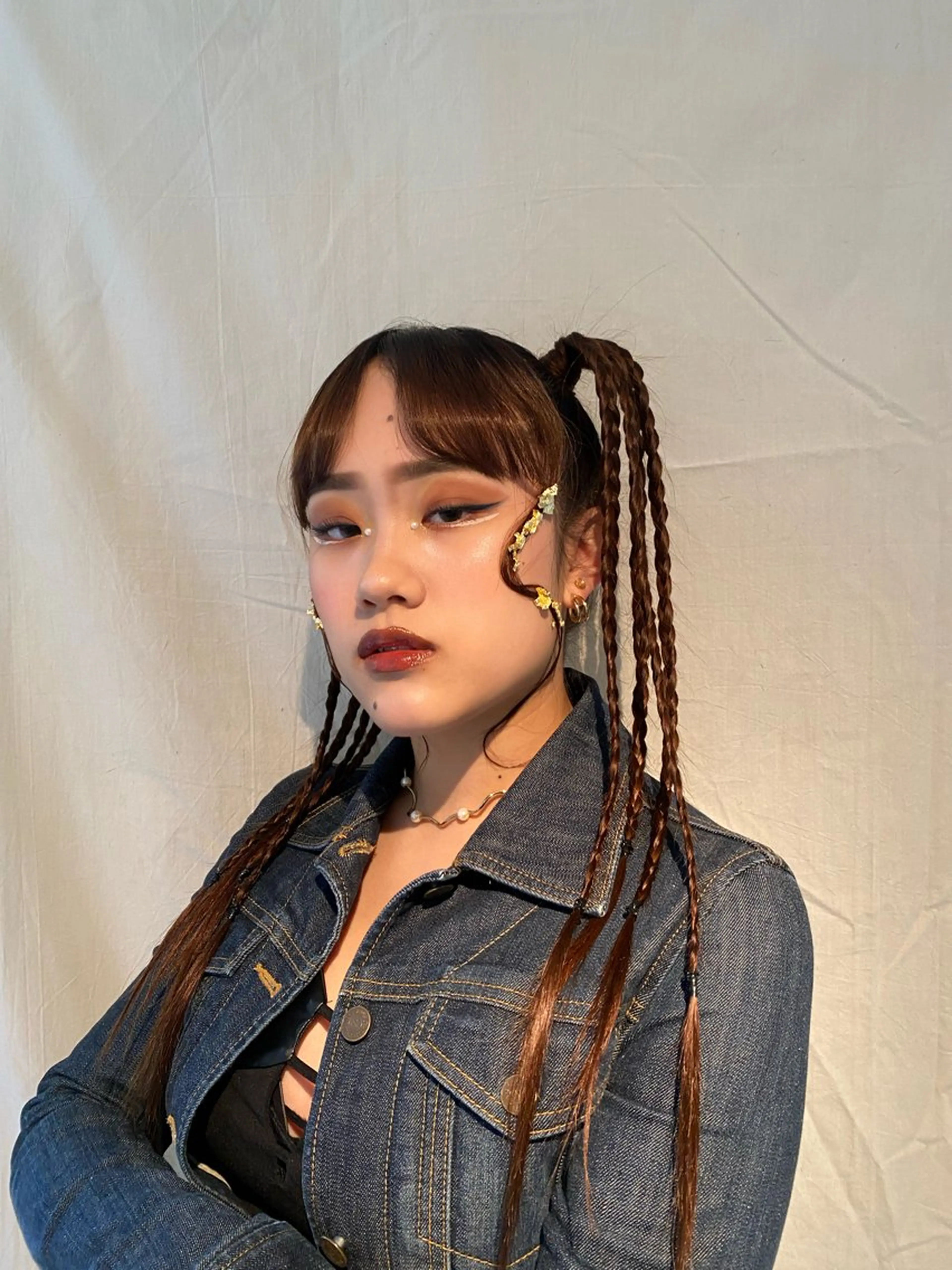 ロング ヘアアレンジ HANAME 原宿美容室のヘアスタイル