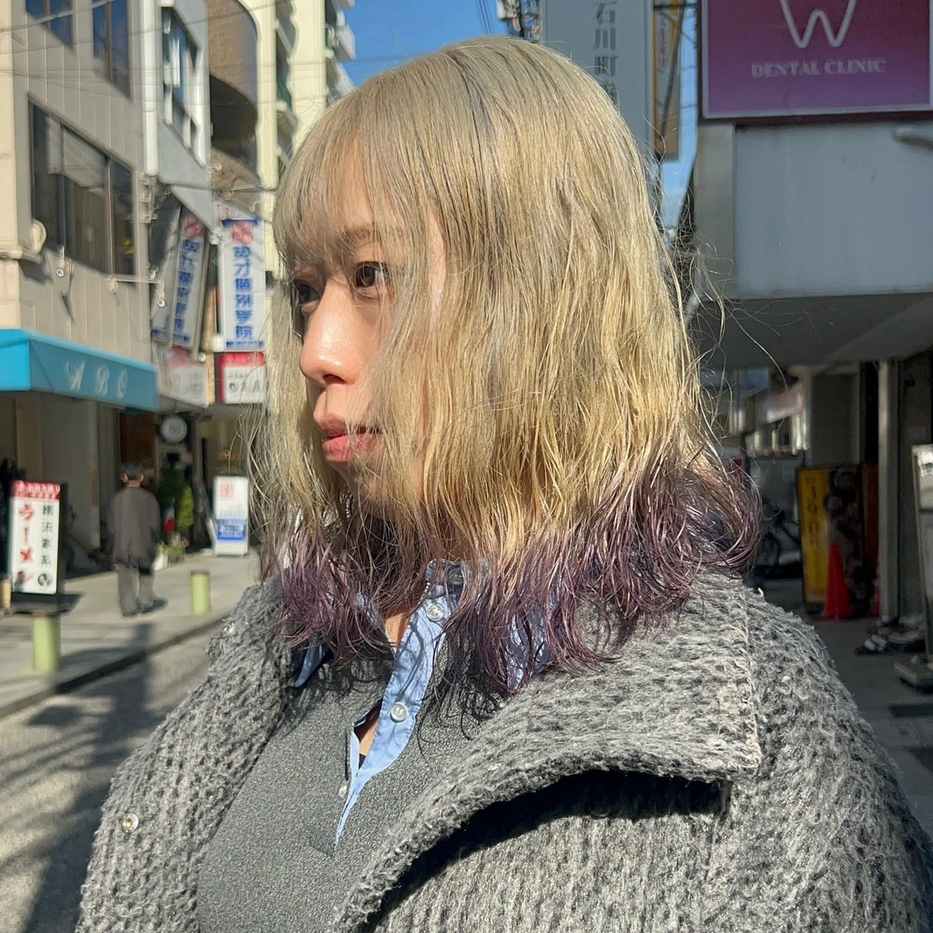 セミロング カラー ヘアカラー トリートメント 横浜カラー/パーマ/ SAKI💫のヘアスタイル