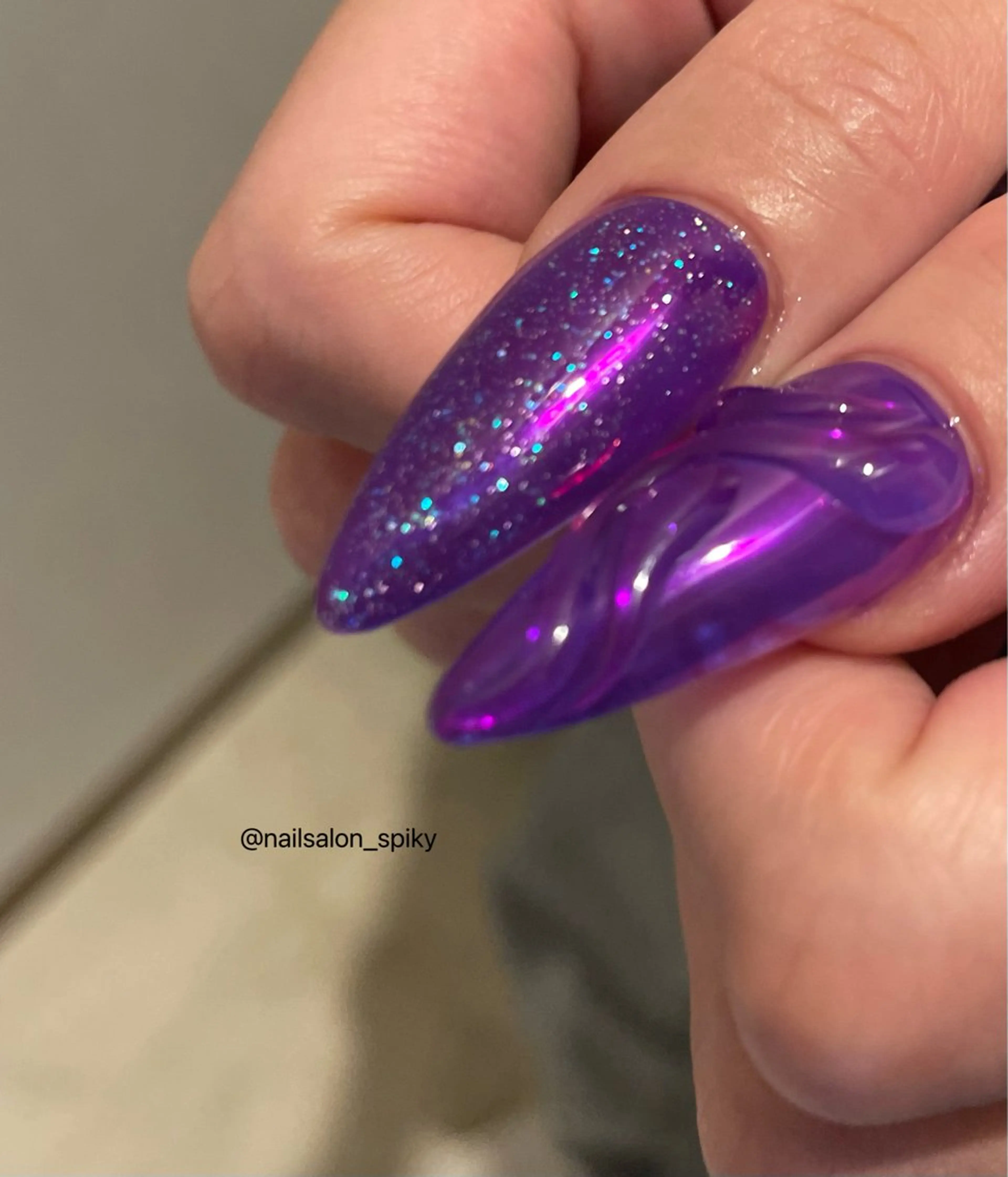 ネイル Spiky とうげ ふうかのネイルデザイン