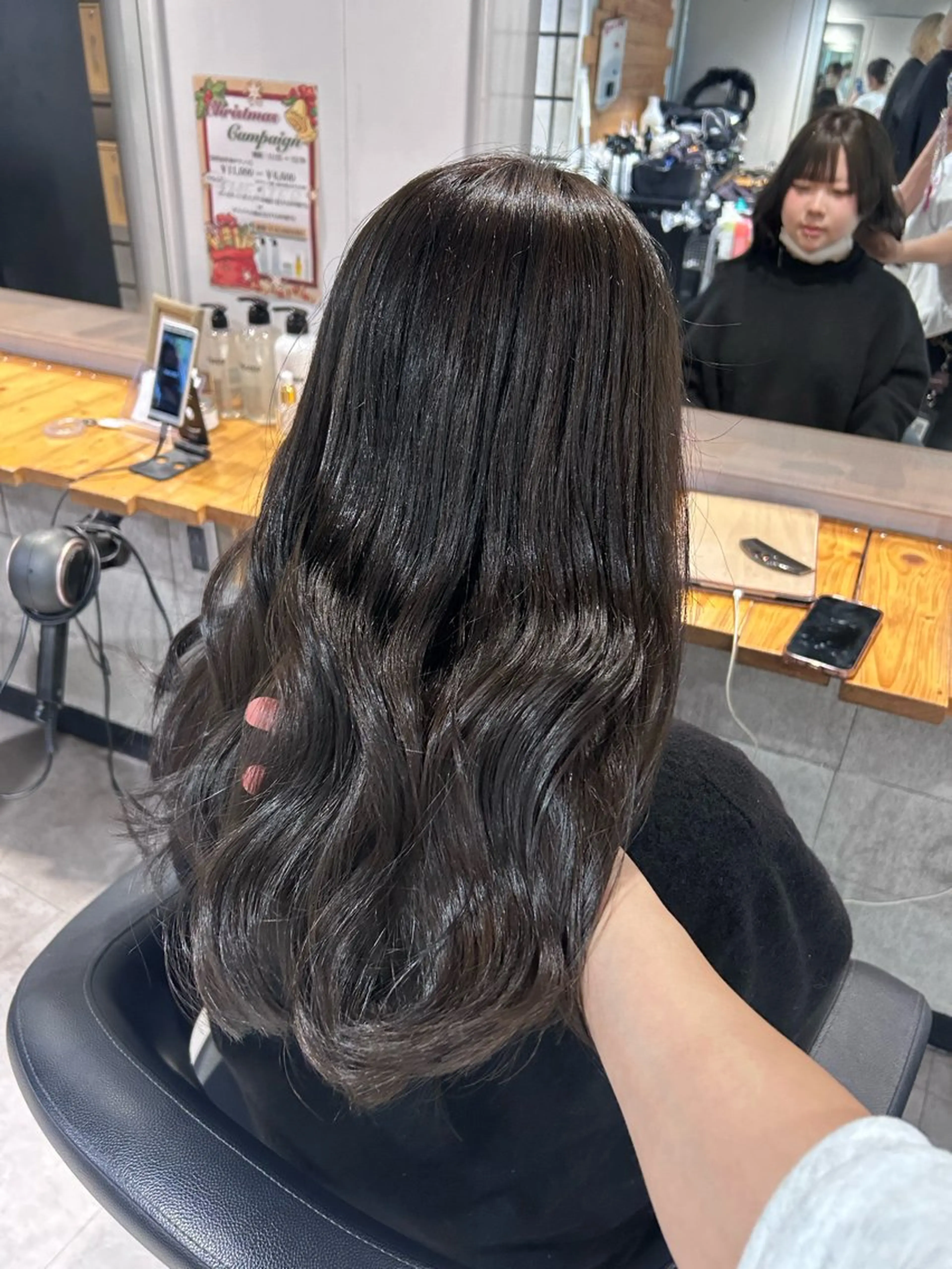 セミロング ヘアカラー トリートメント ヘッドスパ レイヤーStyle 🩵菜々実のヘアスタイル