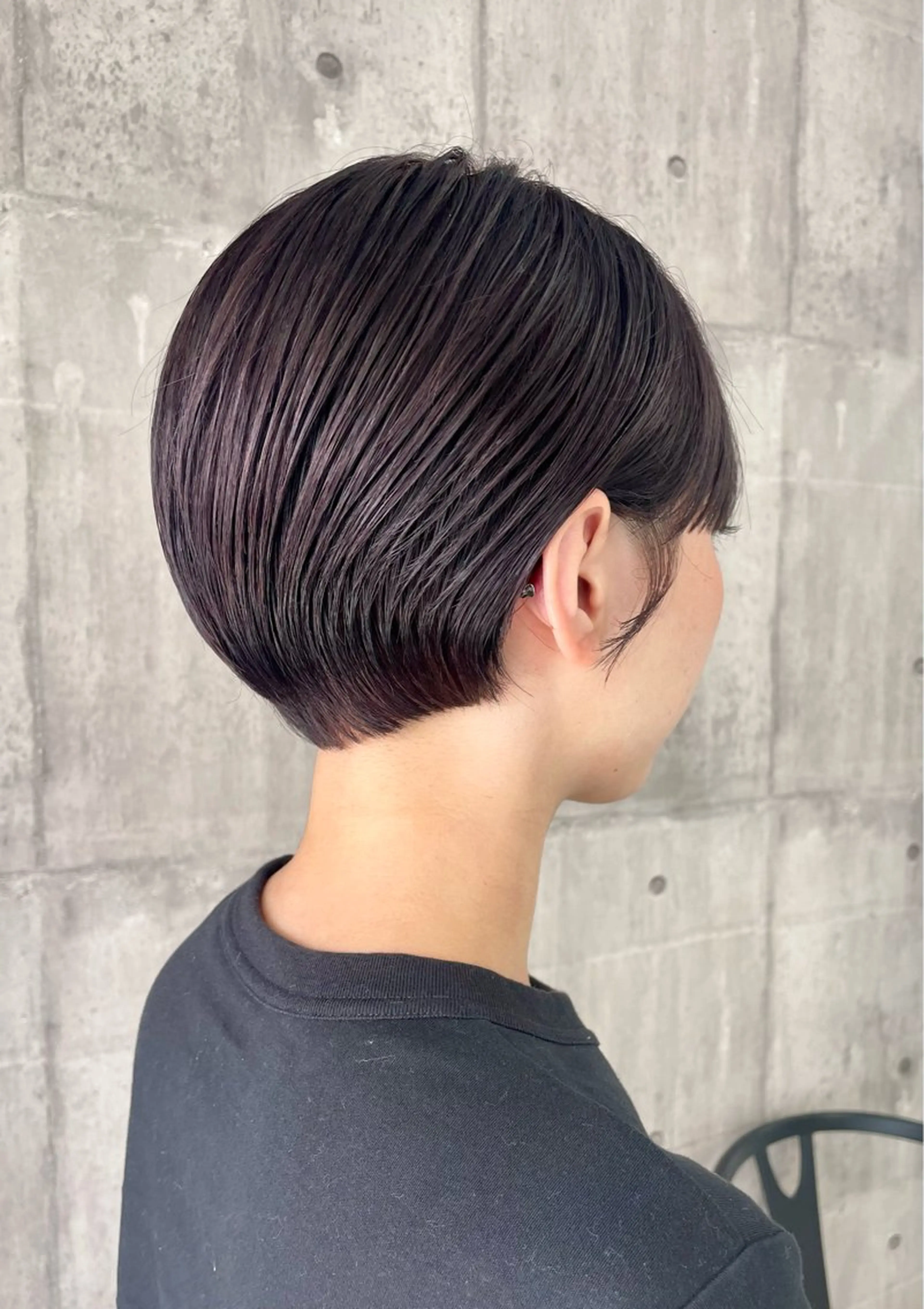 ショート カラー ショートボブ ディープラベンダー ラベンダーカラー ボブ ショートヘア 錦 茉李 @lm.mari03のヘアスタイル