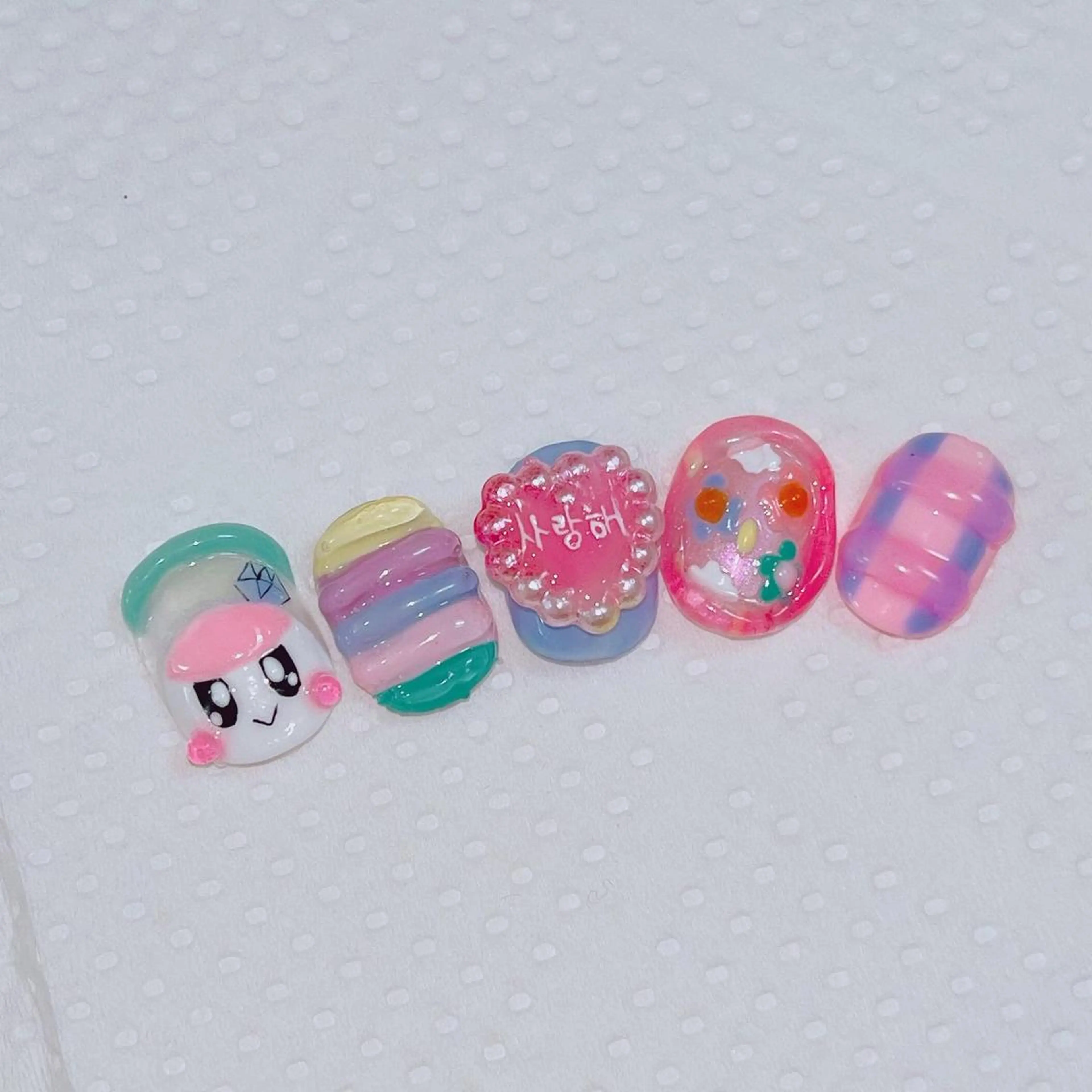 ネイル クリアネイル 韓国ネイル ぷっくりネイル ショートネイル ネイルチップ ハンドネイル plume nail ☆韓国ネイルのネイルデザイン